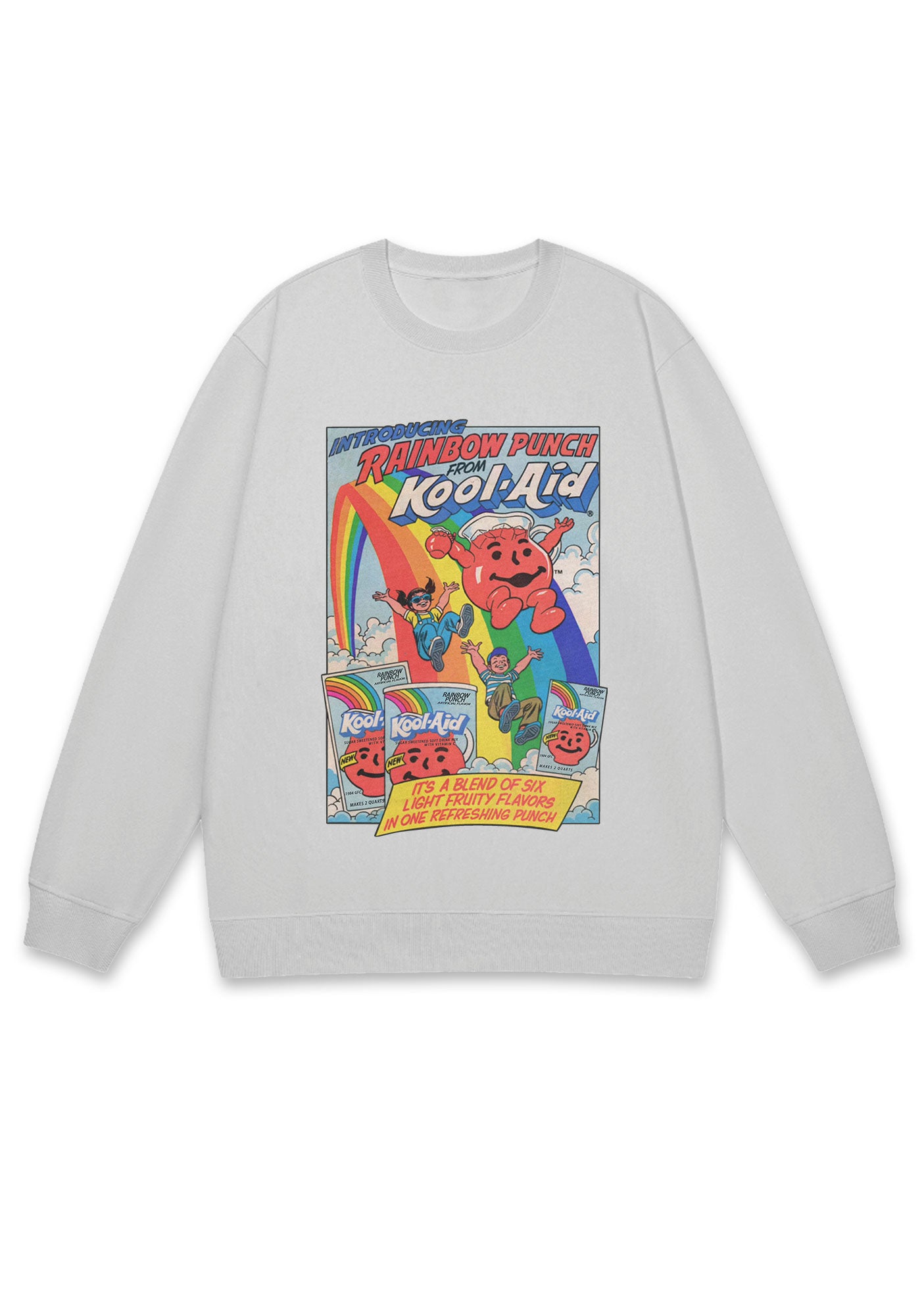 Rainbow Punch Y2K Sweatshirt