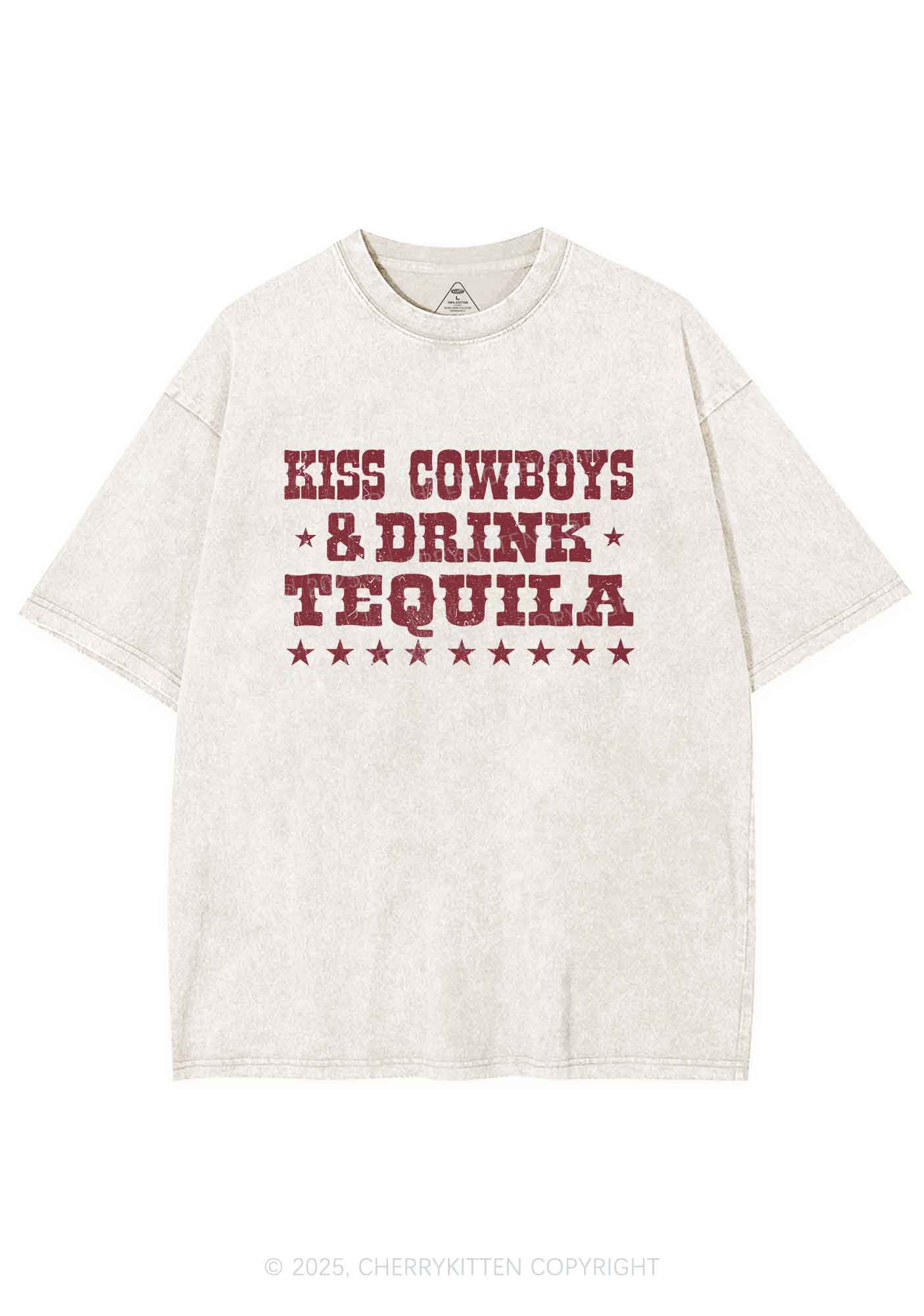 Kiss Cowboys Y2K Shirts Washed Tee Cherrykitten