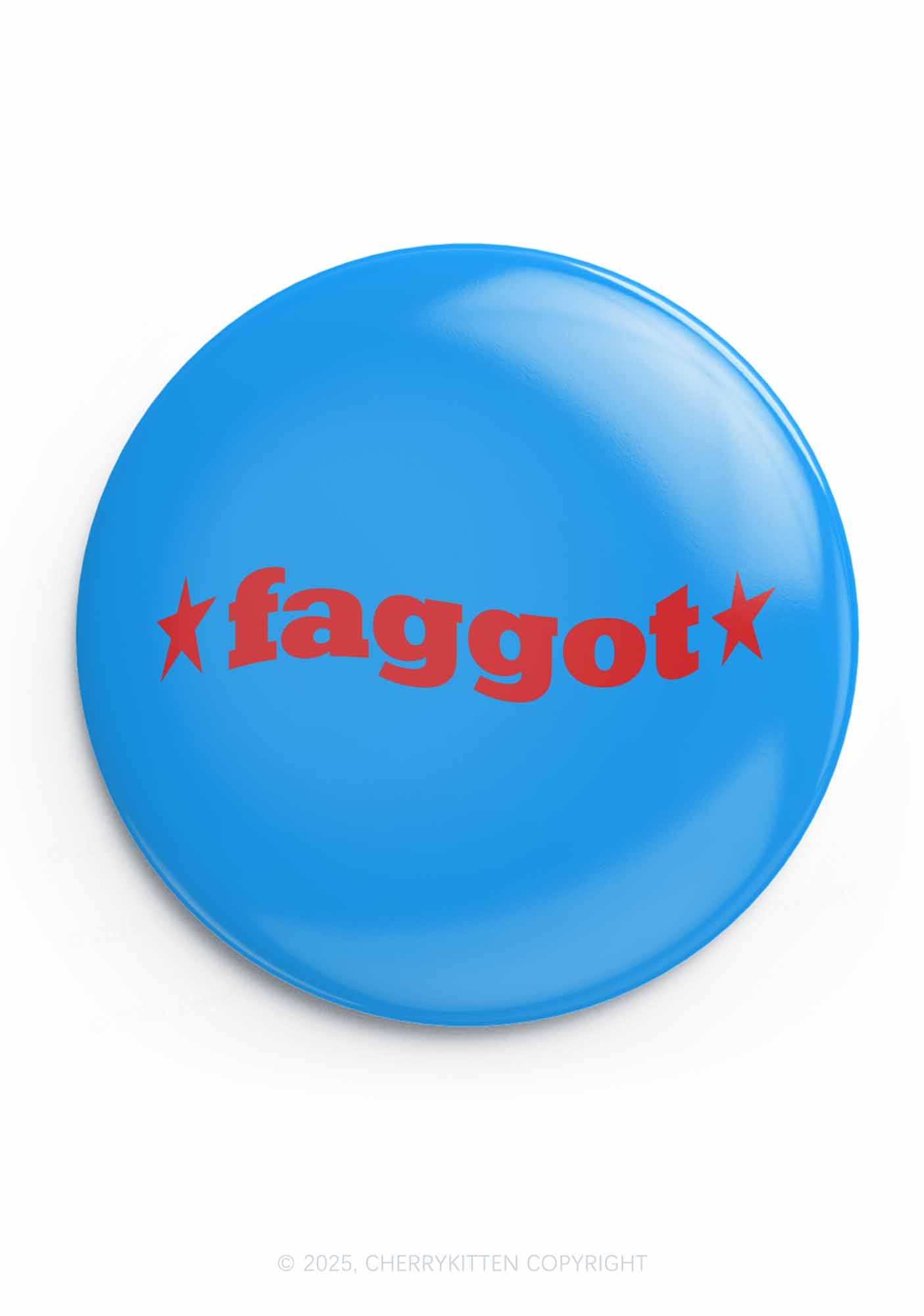 Red Faggot Pride 1Pc Y2K Pin Badge Cherrykitten