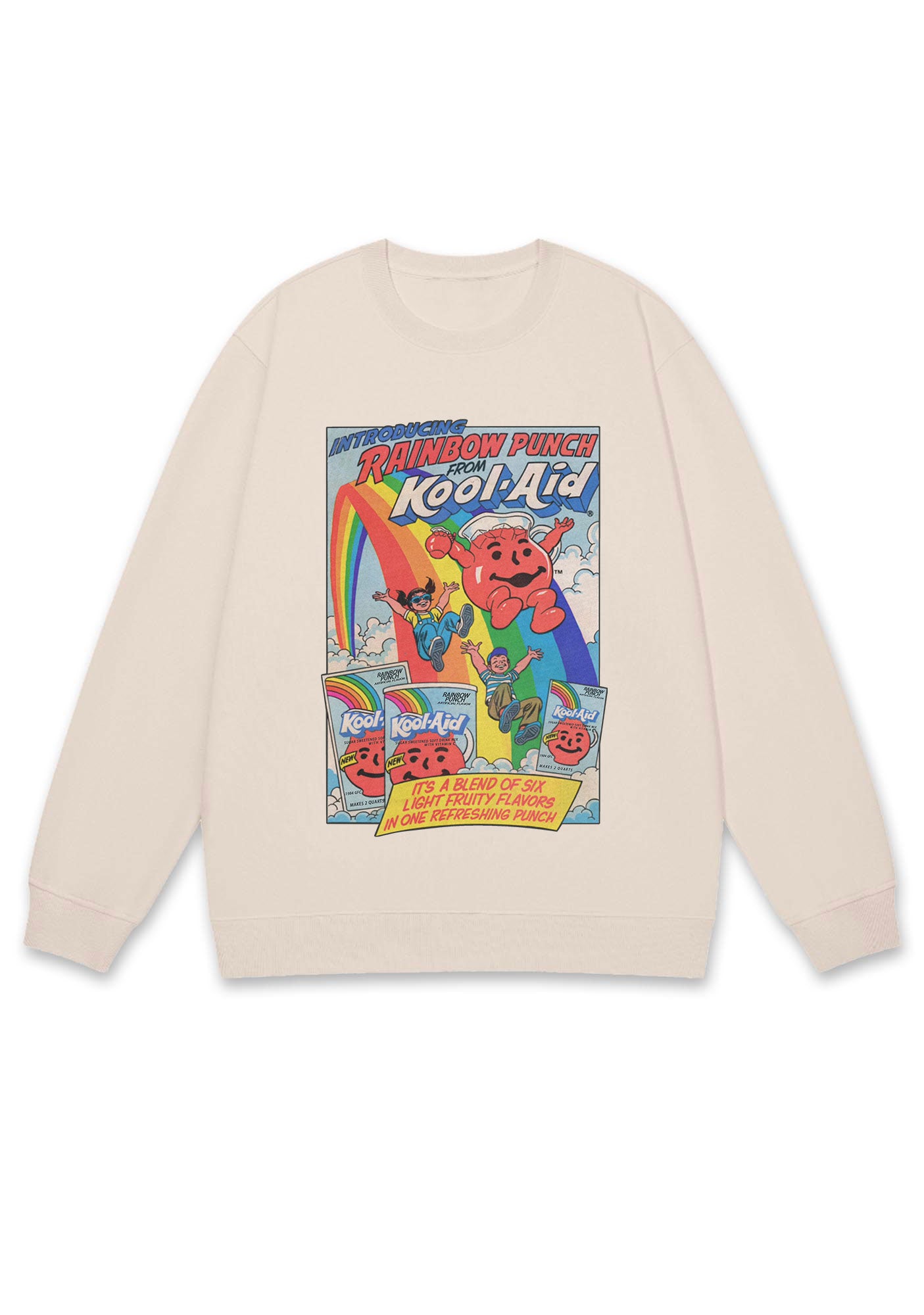 Rainbow Punch Y2K Sweatshirt