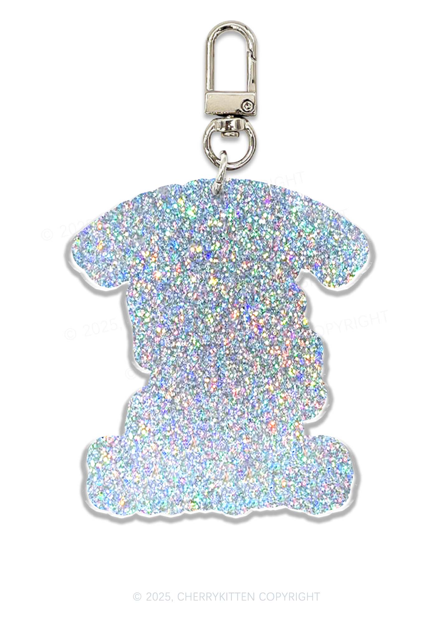 Halloween Screaming Goose On Loose Y2K Glitter Keychain Cherrykitten