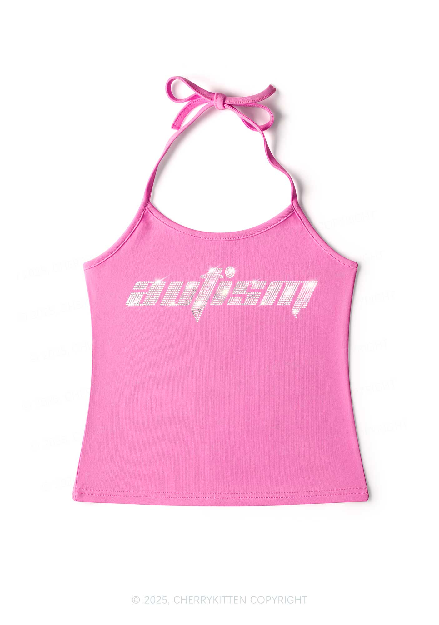 Kitten Printre Halter Camisole & Sleeve main image 0