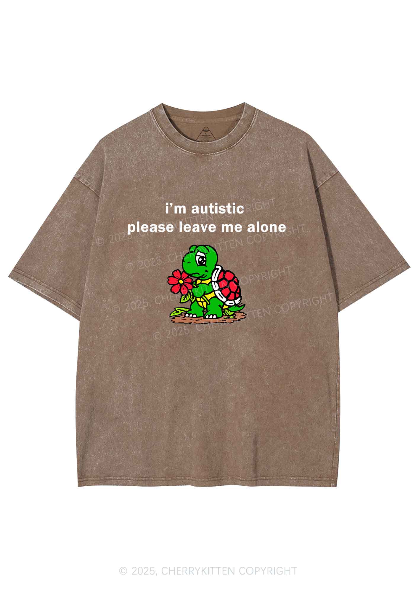 Im Autistic Leave Me Alone Y2K Shirts Washed Tee Cherrykitten