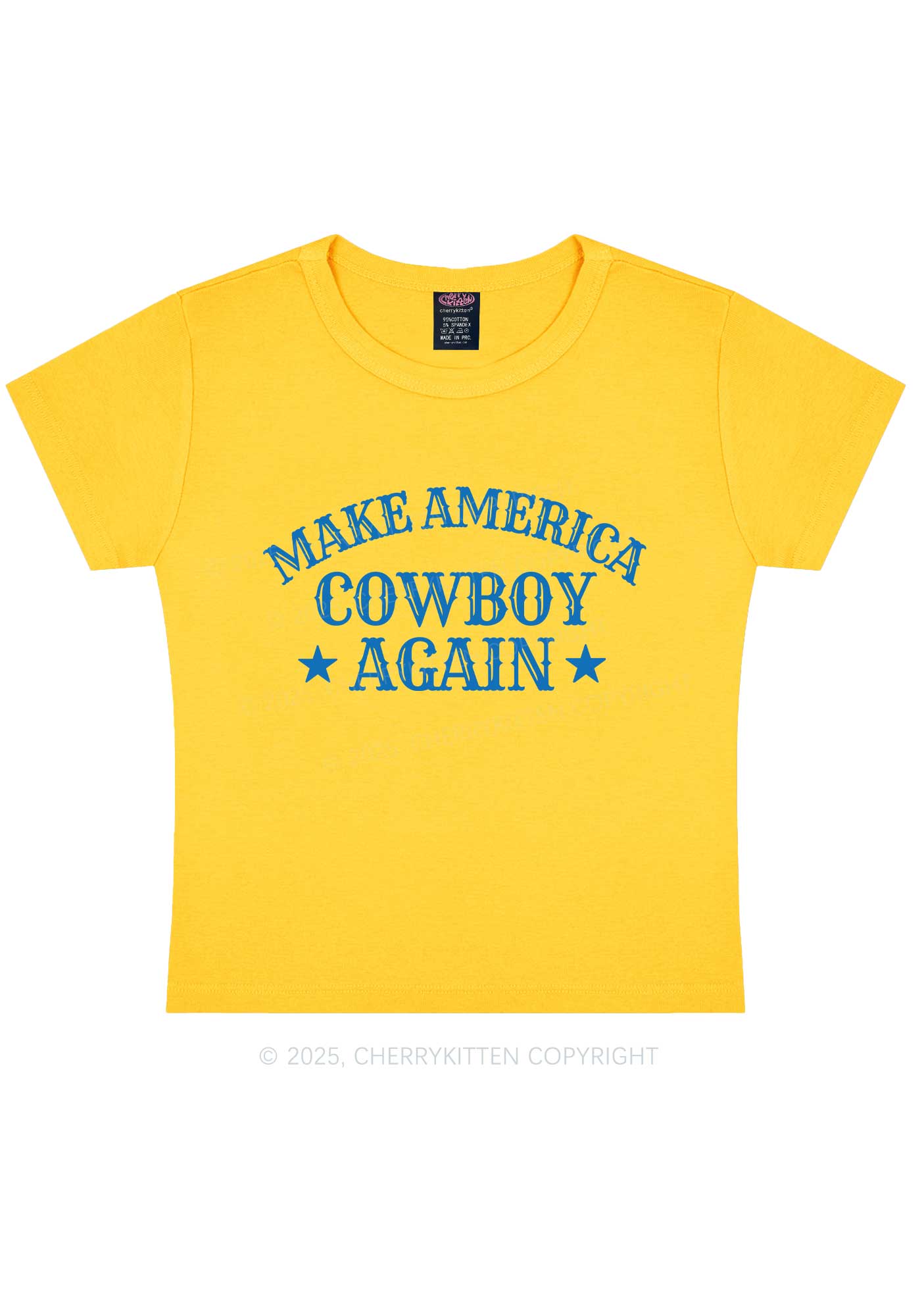 Cowboy Again Y2K Baby Tee Cherrykitten