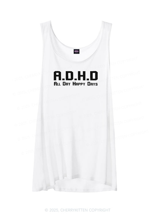 All Day Happy Days Y2K Sheer Boyfriend Tank Cherrykitten