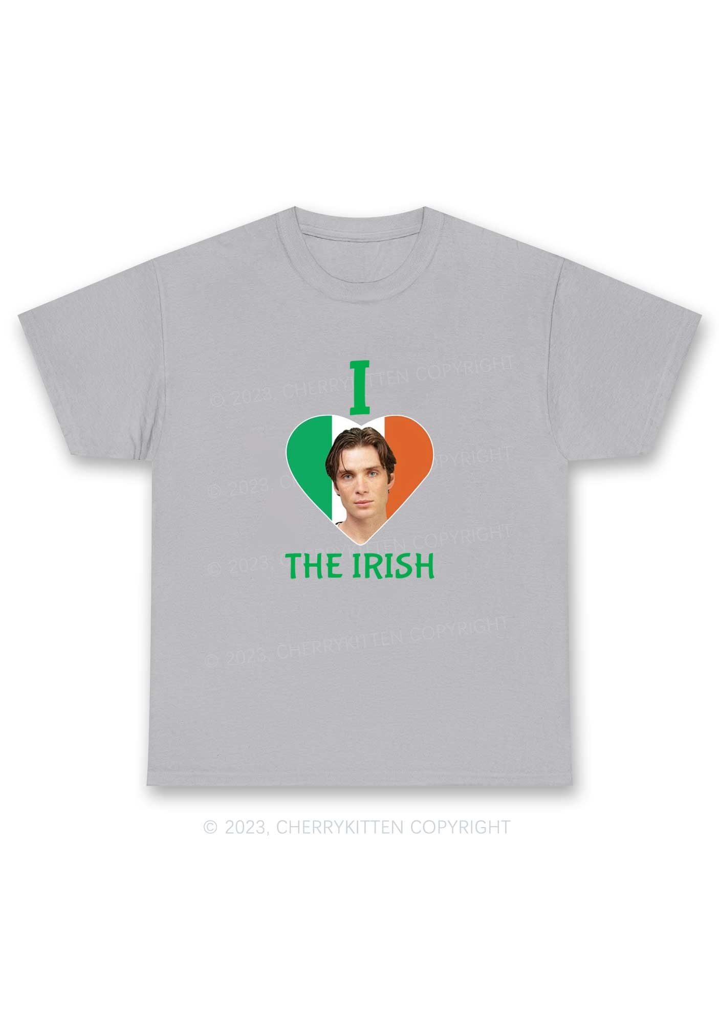 I Love The Irish Custom Photo St Patricks Y2K Chunky Shirt Cherrykitten