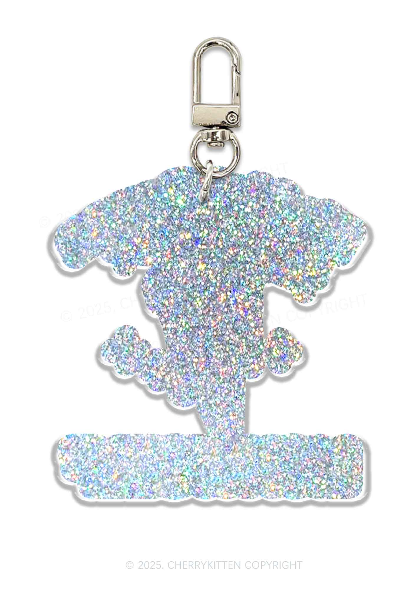 Ice Cream Lick Itself 1Pc Y2K Glitter Keychain Cherrykitten