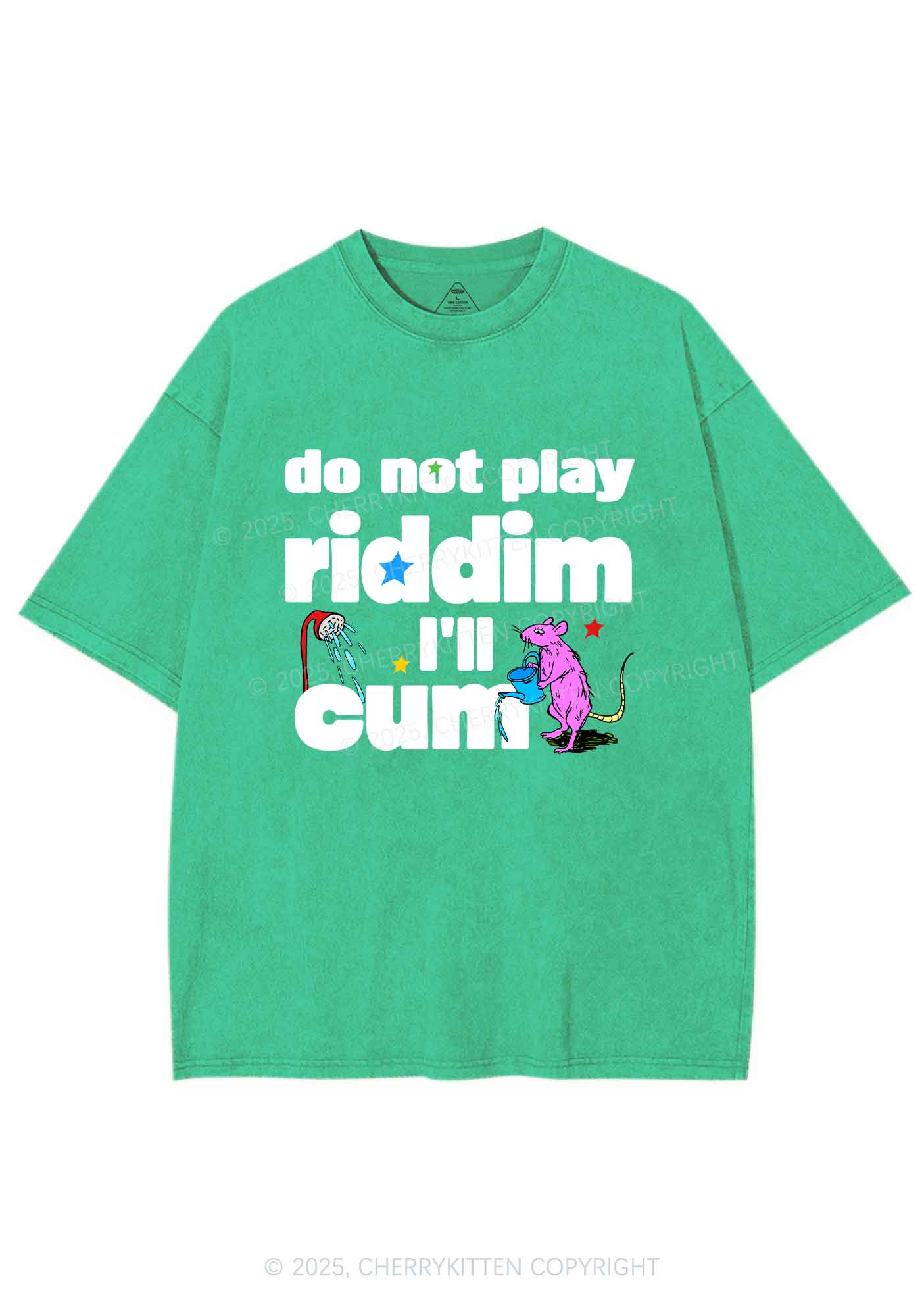 Do Not Play Riddim Y2K Shirts Washed Tee Cherrykitten