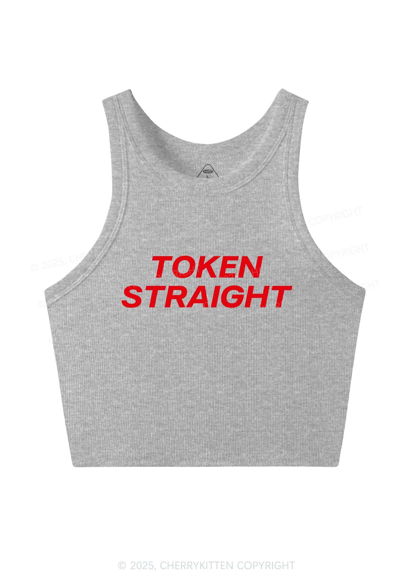Token Straight Pride Y2K Crop Tank Top Cherrykitten