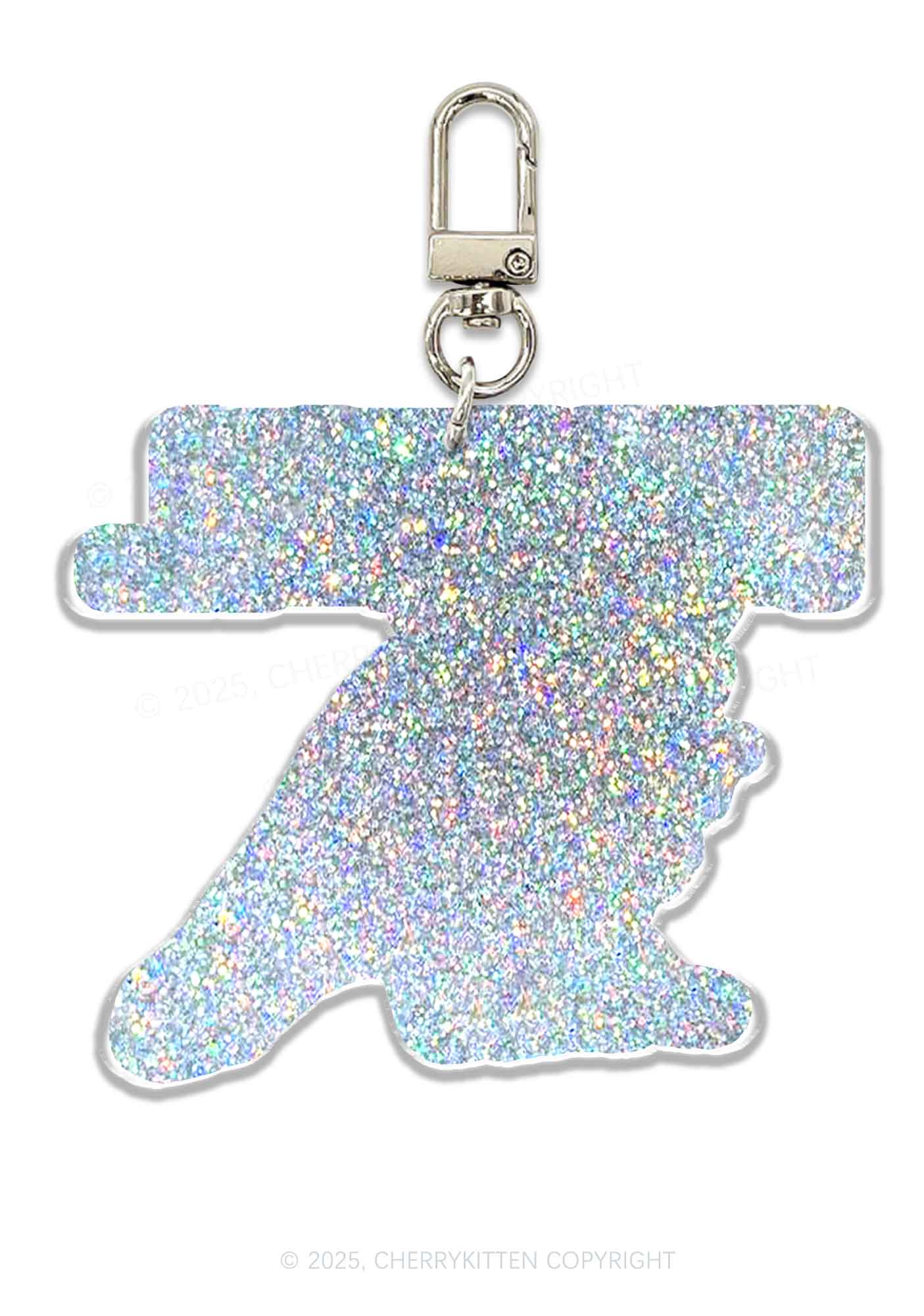 Feral Raccoon 1Pc Y2K Glitter Keychain Cherrykitten