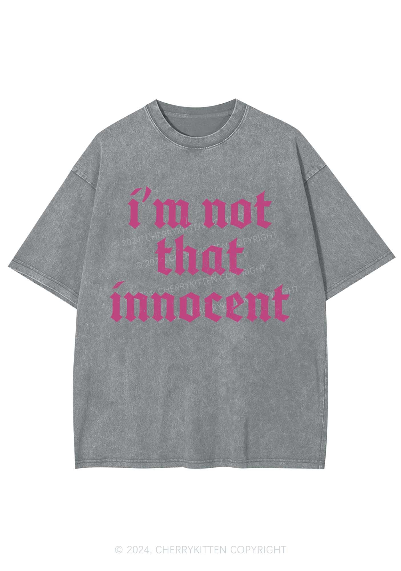 I'm Not That Innocent Y2K Washed Tee Cherrykitten