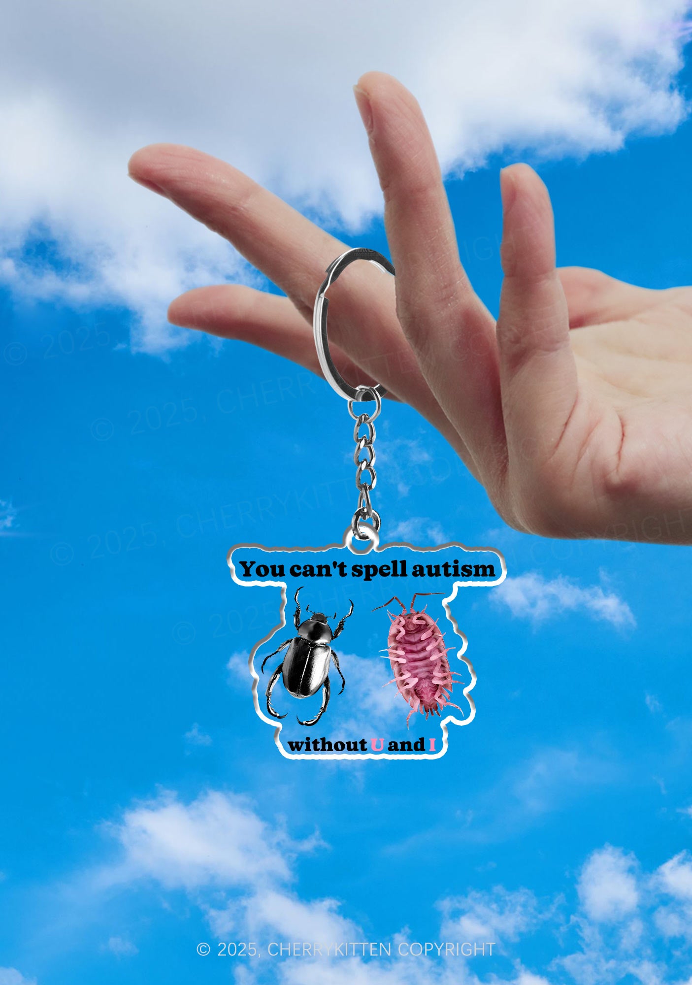 Autism Insect 1Pc Y2K Keychain Cherrykitten