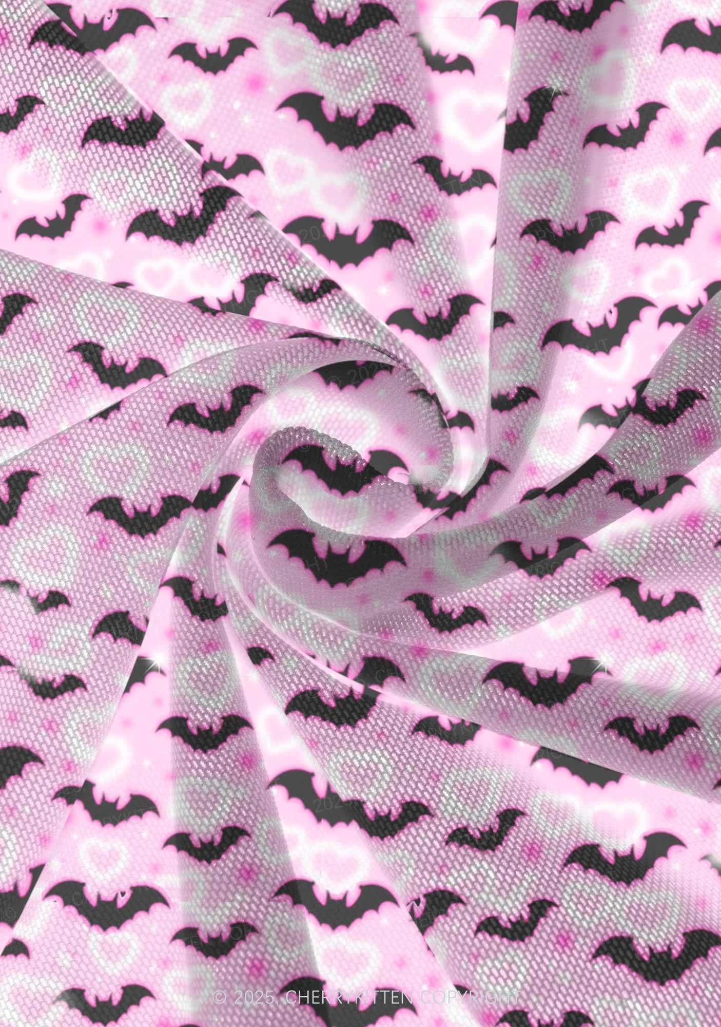 Bat Princess Valentine's Day Y2K Print Mini Layered Skirt Cherrykitten