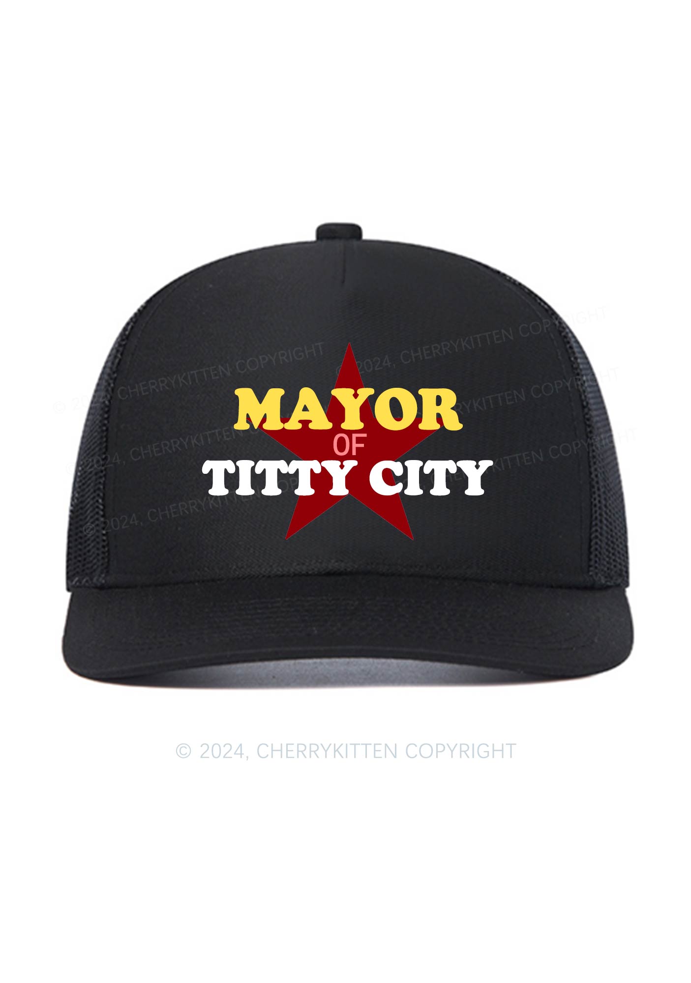 Mayor Of City Y2K Trucker Mesh Hat Cherrykitten