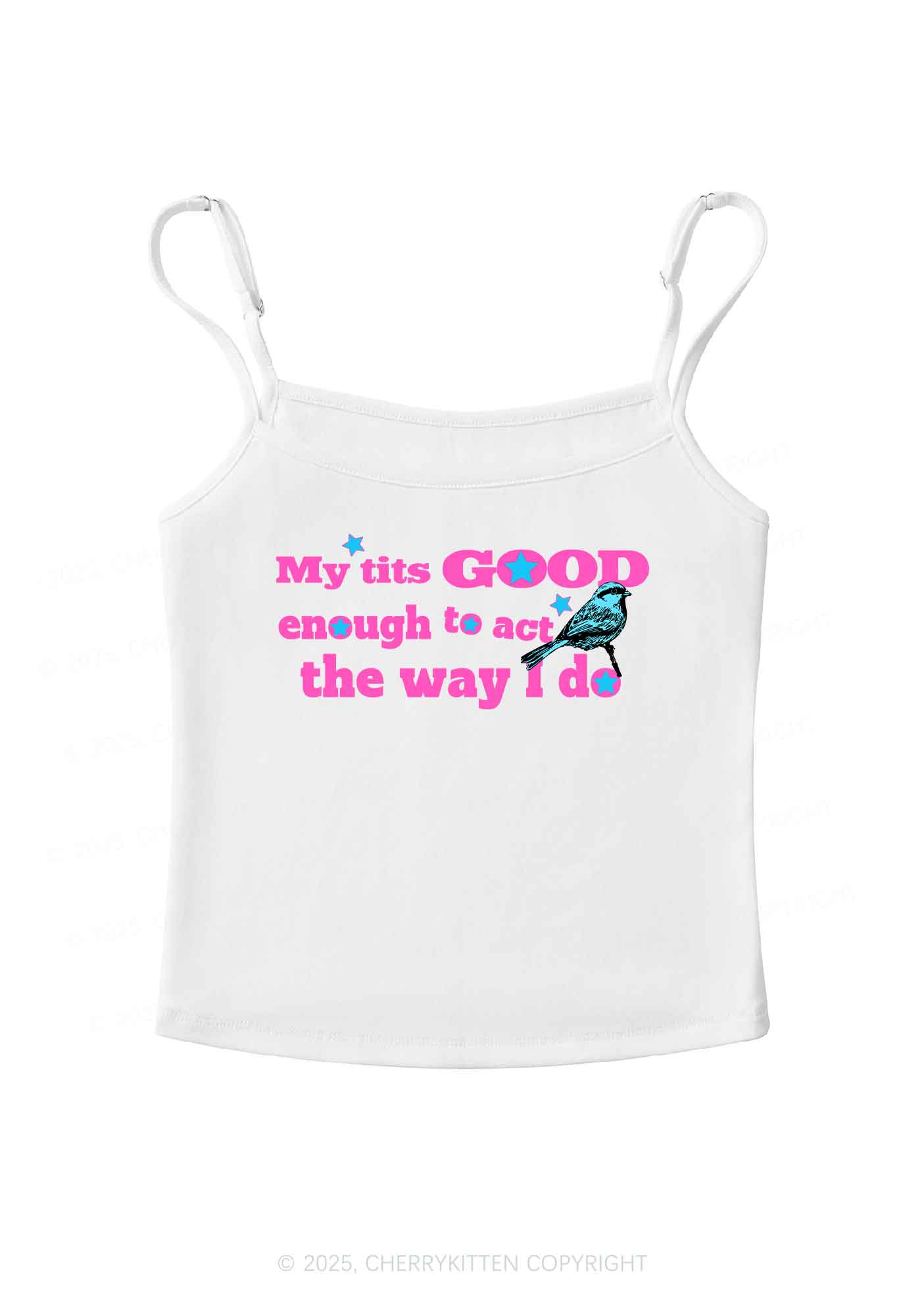 Good To Act Way Y2K Spaghetti Strap Cami Cherrykitten