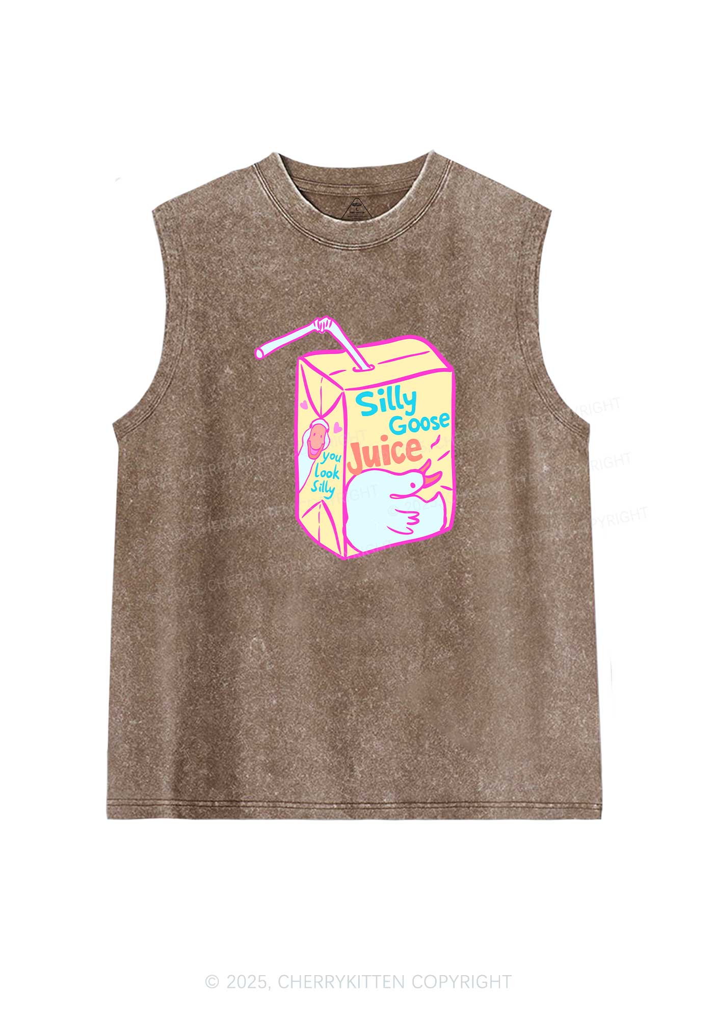 Look Silly Goose Juice Y2K Washed Muscle Tank Cherrykitten