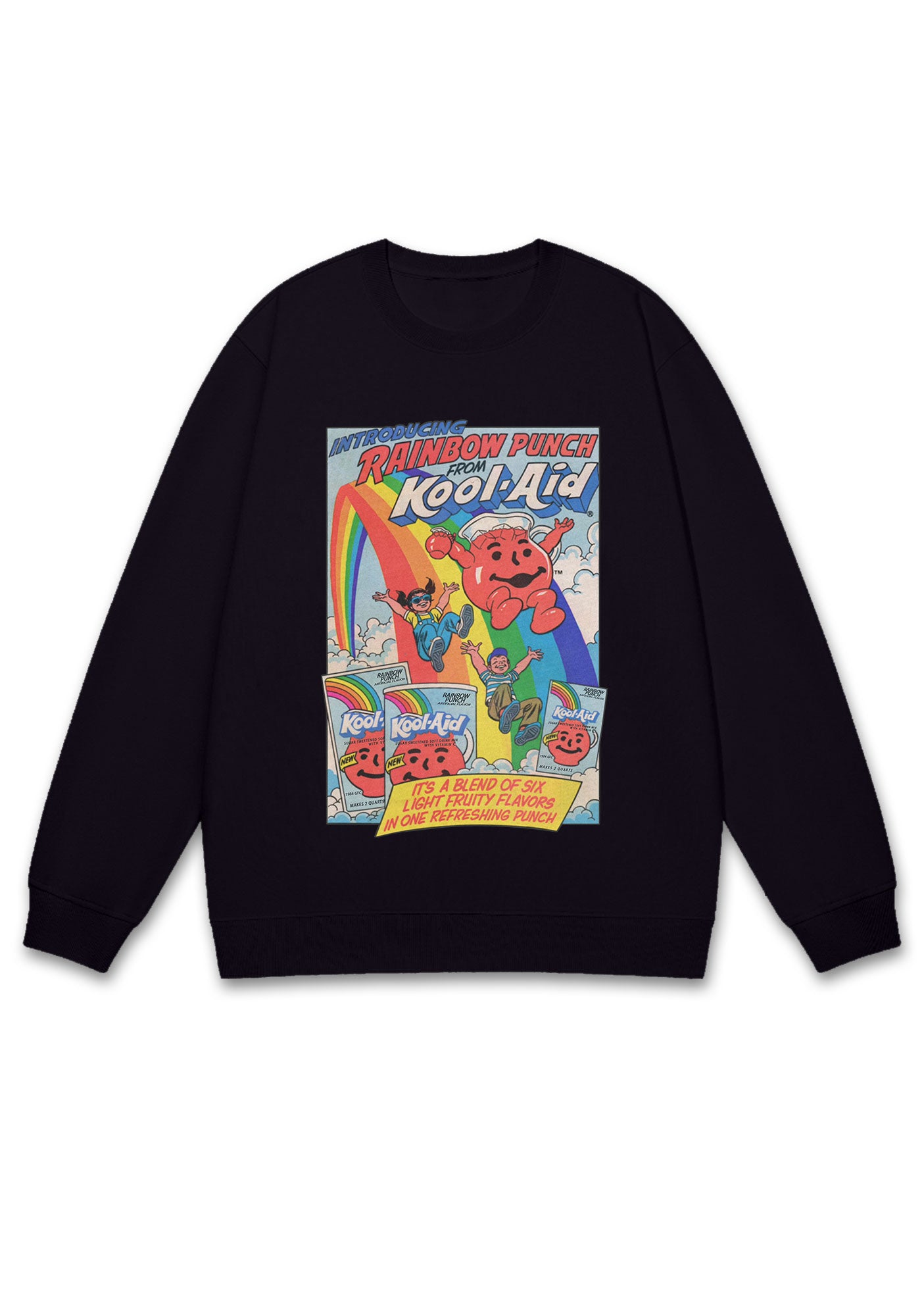 Rainbow Punch Y2K Sweatshirt