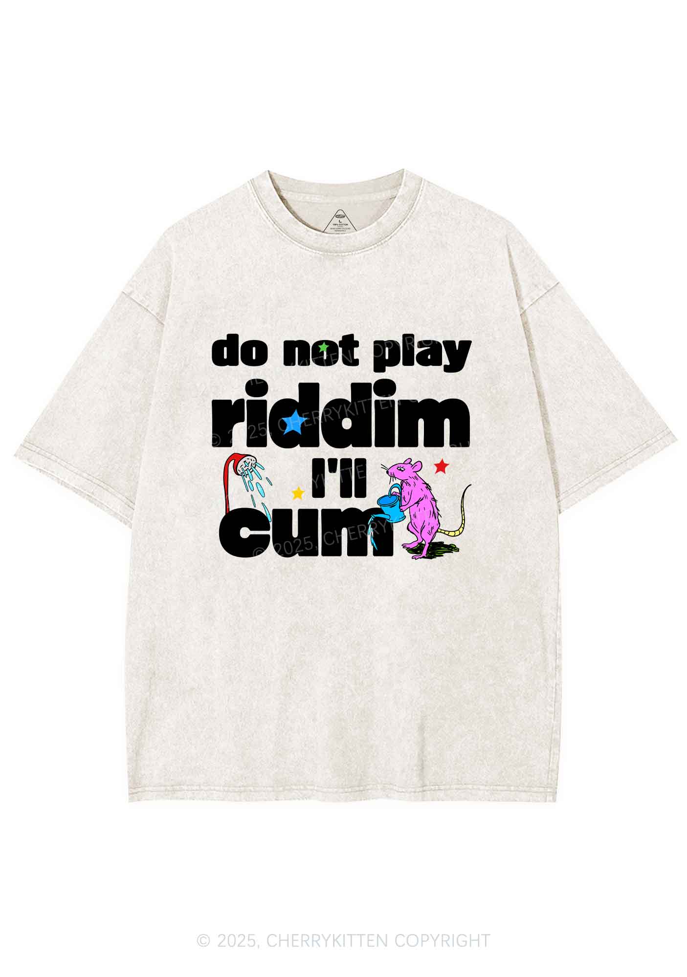Do Not Play Riddim Y2K Shirts Washed Tee Cherrykitten