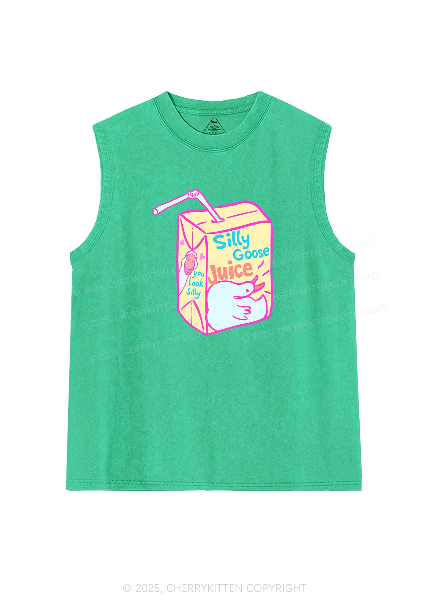 Look Silly Goose Juice Y2K Washed Muscle Tank Cherrykitten