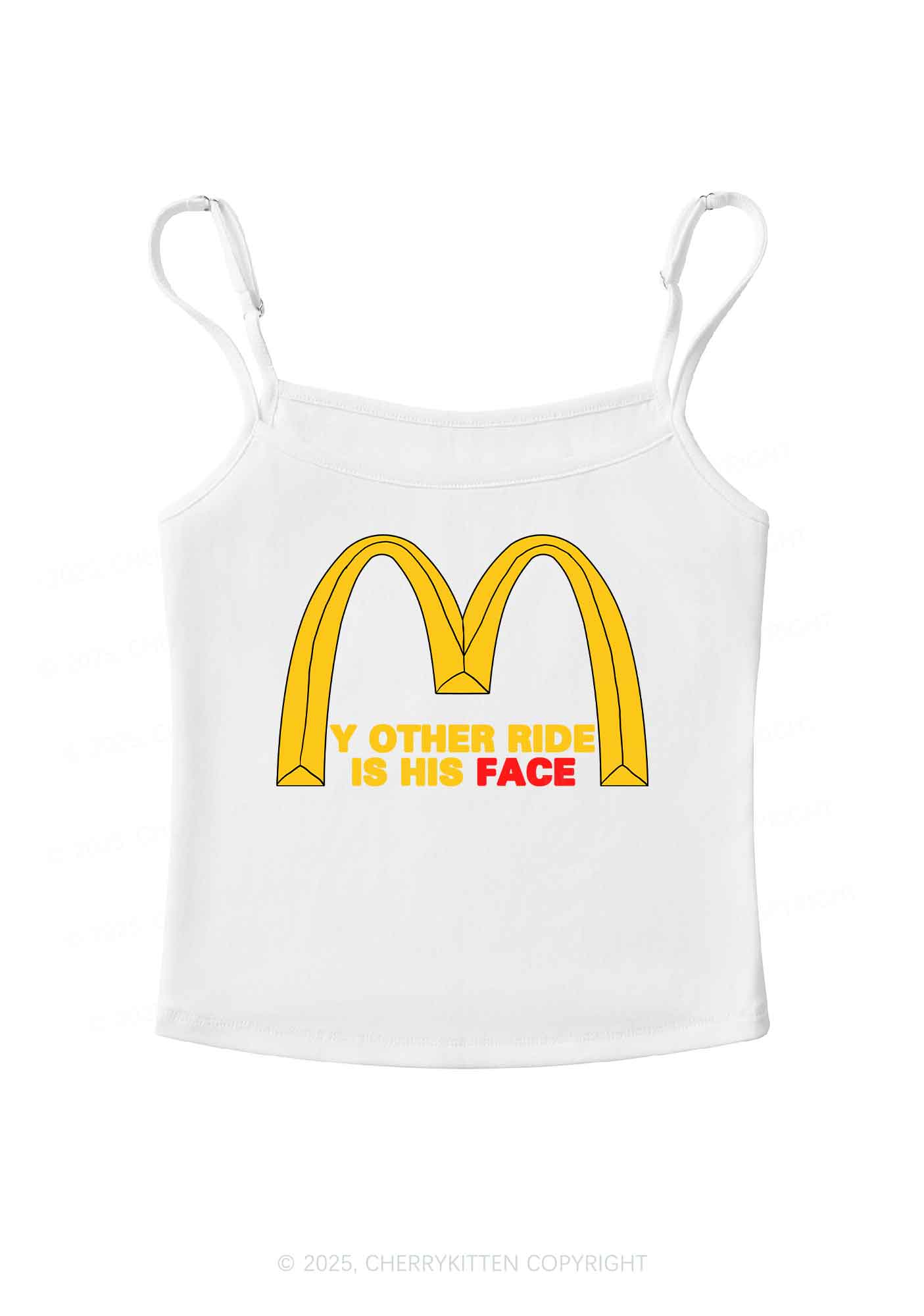 Ride His Face Y2K Spaghetti Strap Cami Cherrykitten