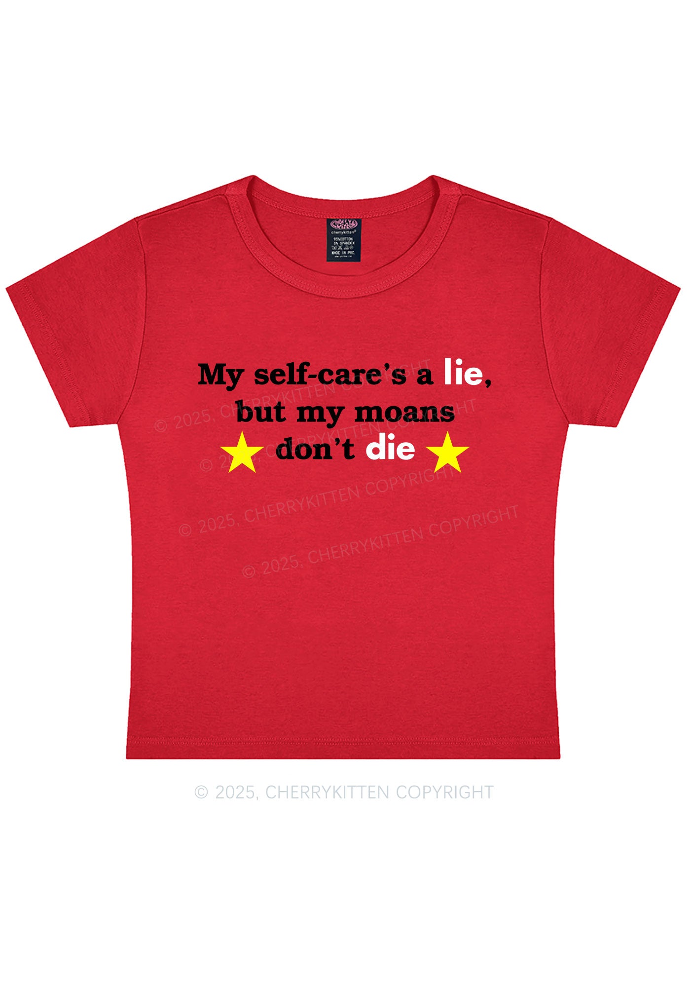 My Moans Dont Die Y2K Baby Tee Cherrykitten
