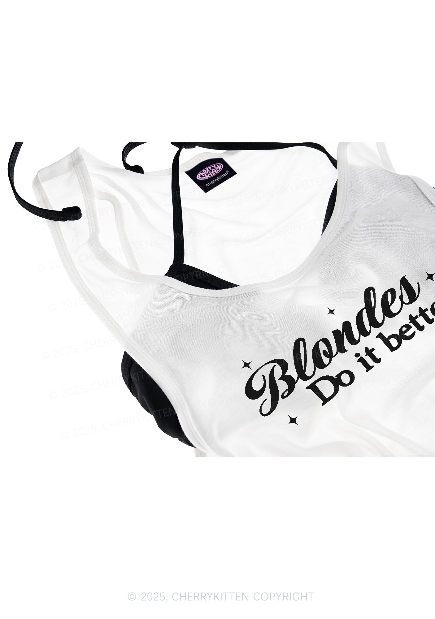 Blondes Do It Better Y2K Sheer Boyfriend Tank Cherrykitten