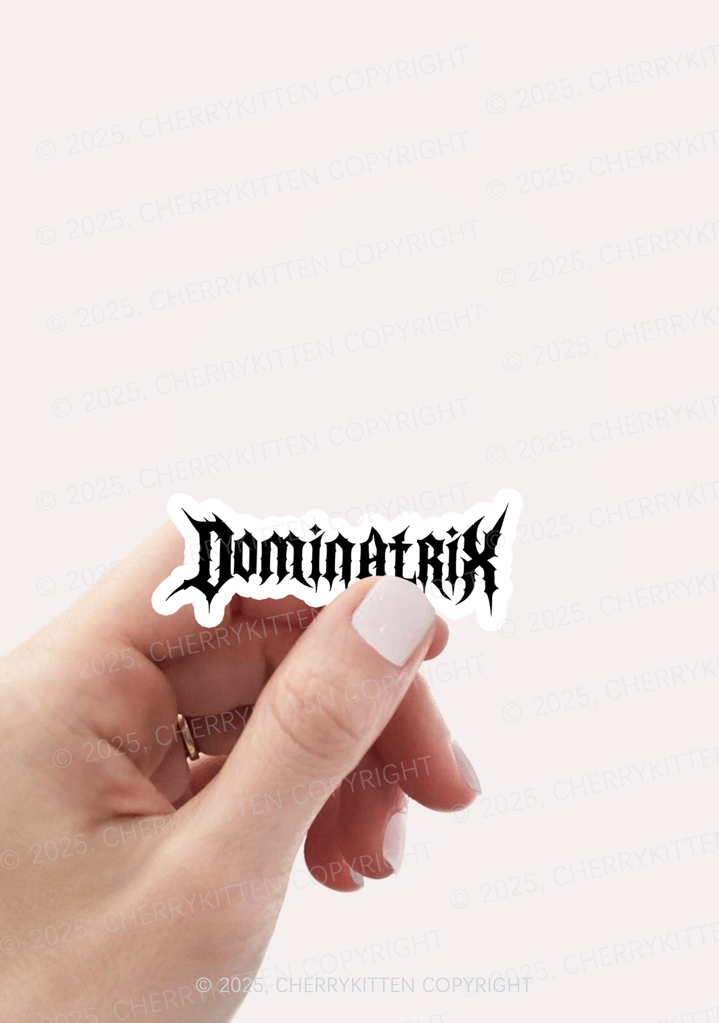 Dominatrix 1Pc Y2K Sticker Cherrykitten