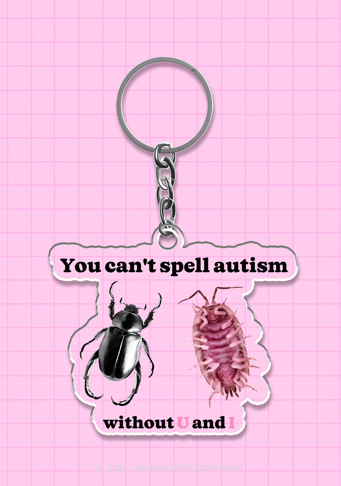Autism Insect 1Pc Y2K Keychain Cherrykitten