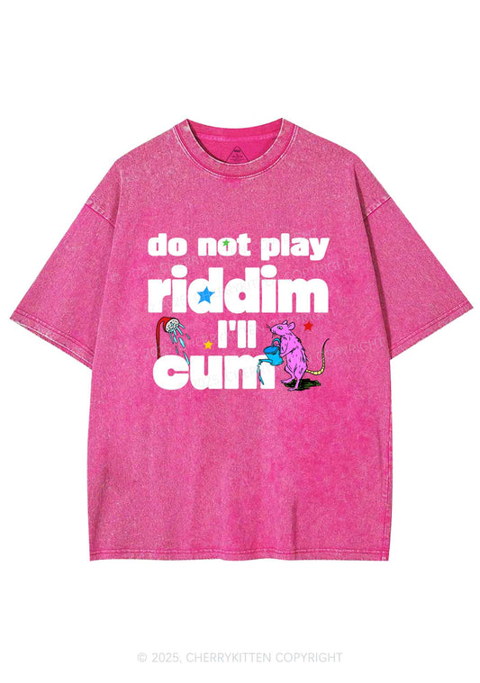 Do Not Play Riddim Y2K Shirts Washed Tee Cherrykitten