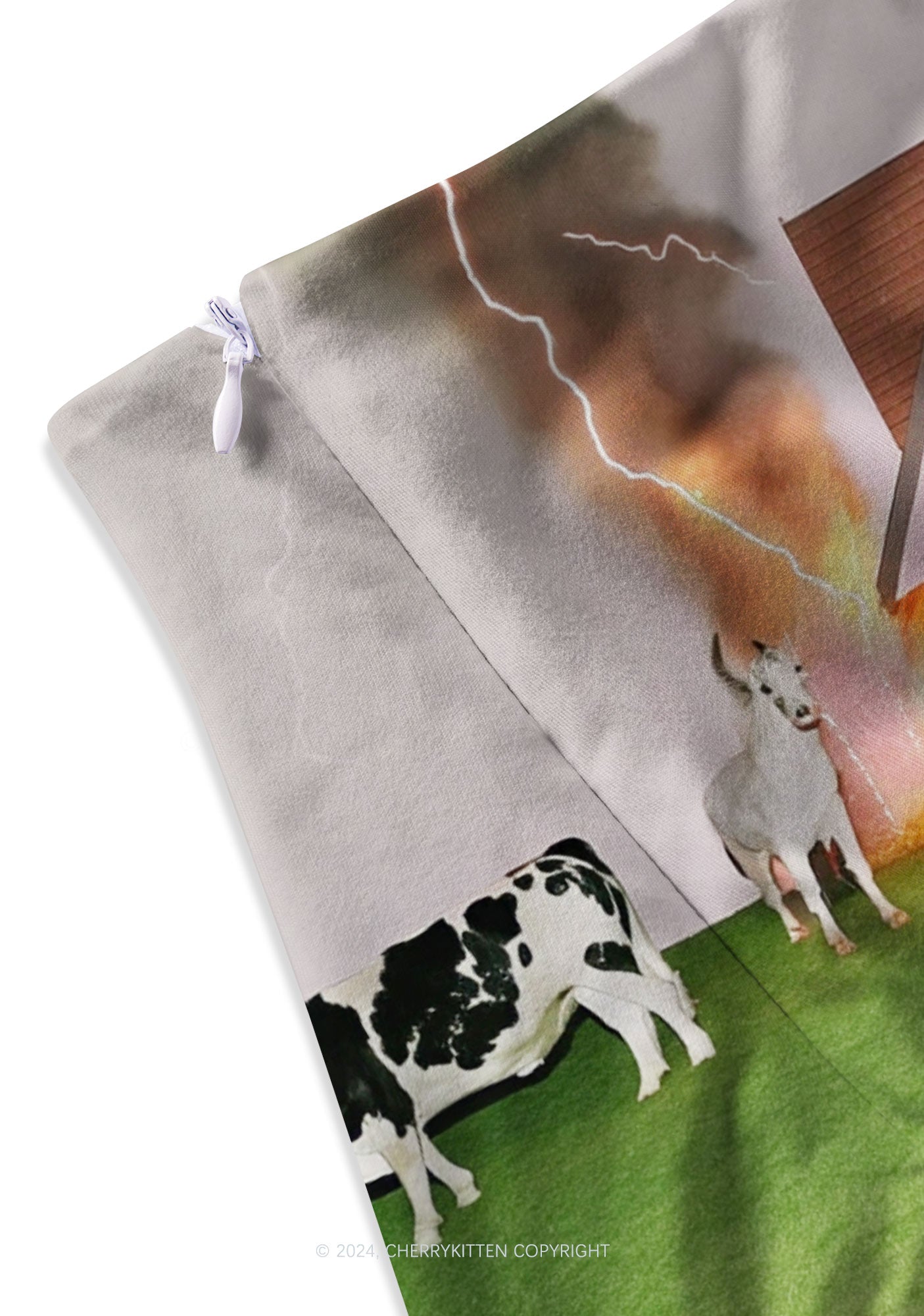 Pony Cow Y2K Print Mini Skirt Cherrykitten