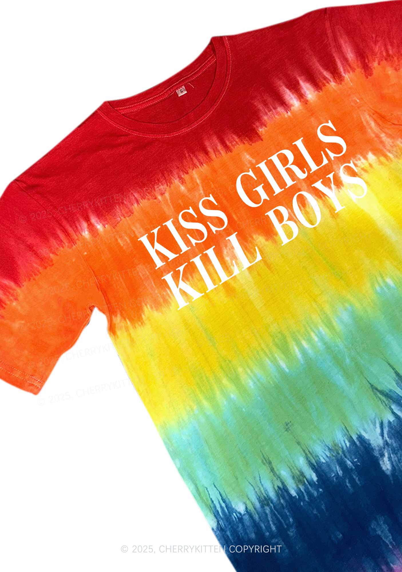 Kiss Girls Y2K Tie Dye Shirts Cherrykitten