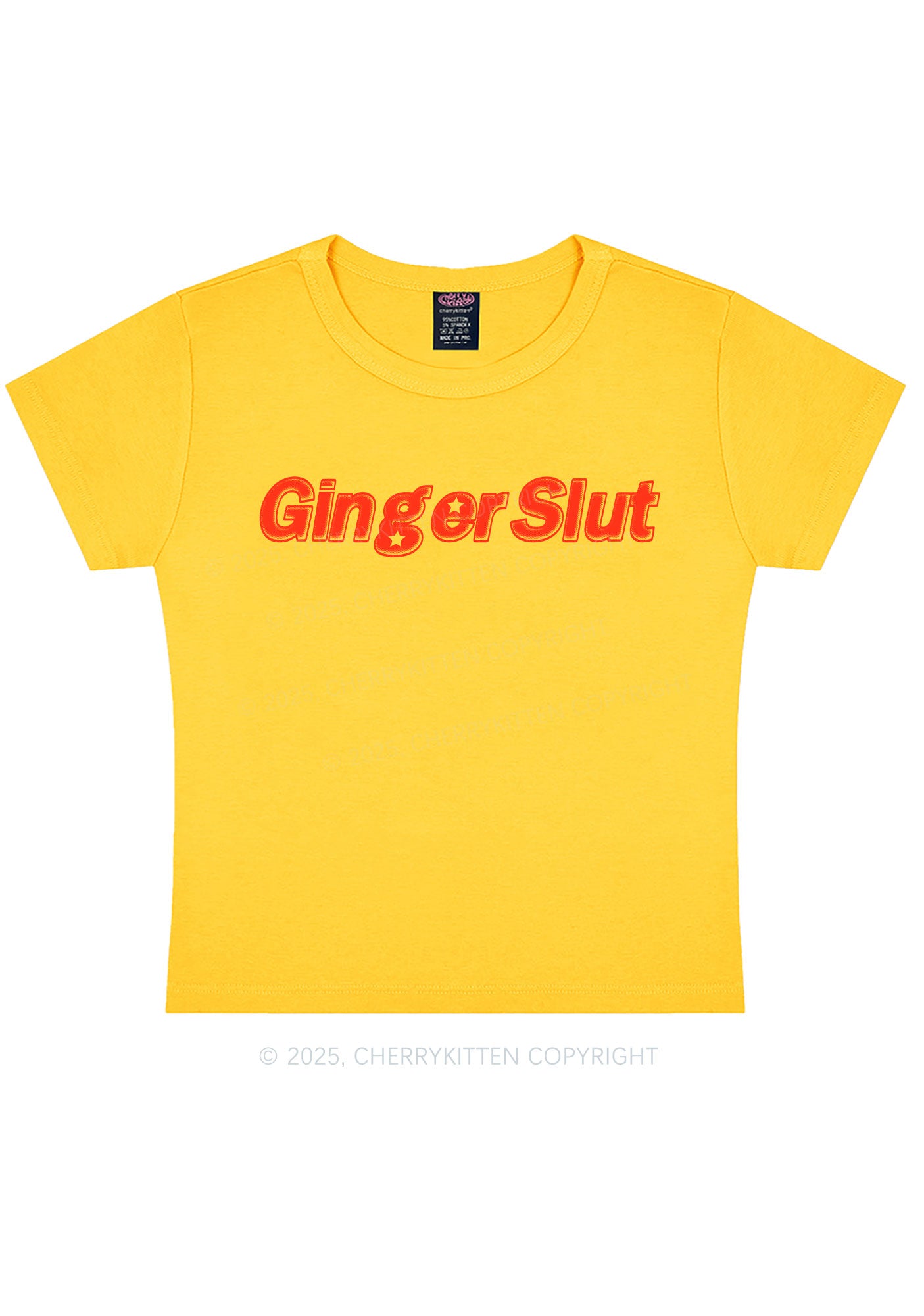 Ginger Slxt Y2K Baby Tee Cherrykitten
