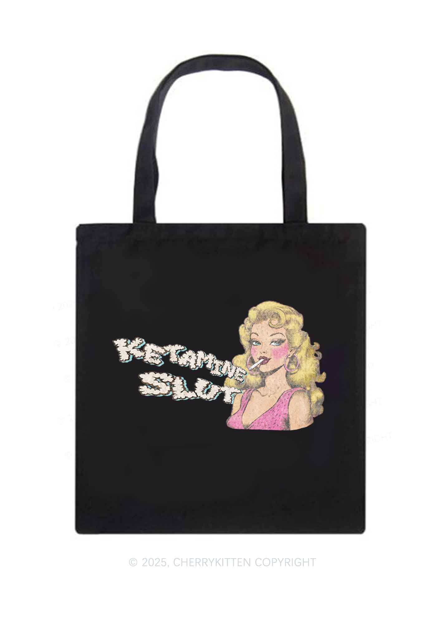 K Slxt Y2K Canvas Tote Bag Cherrykitten