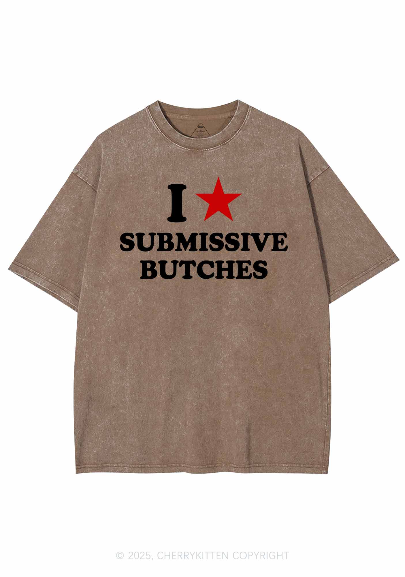 I Love S Butches Y2K Shirts Washed Tee Cherrykitten