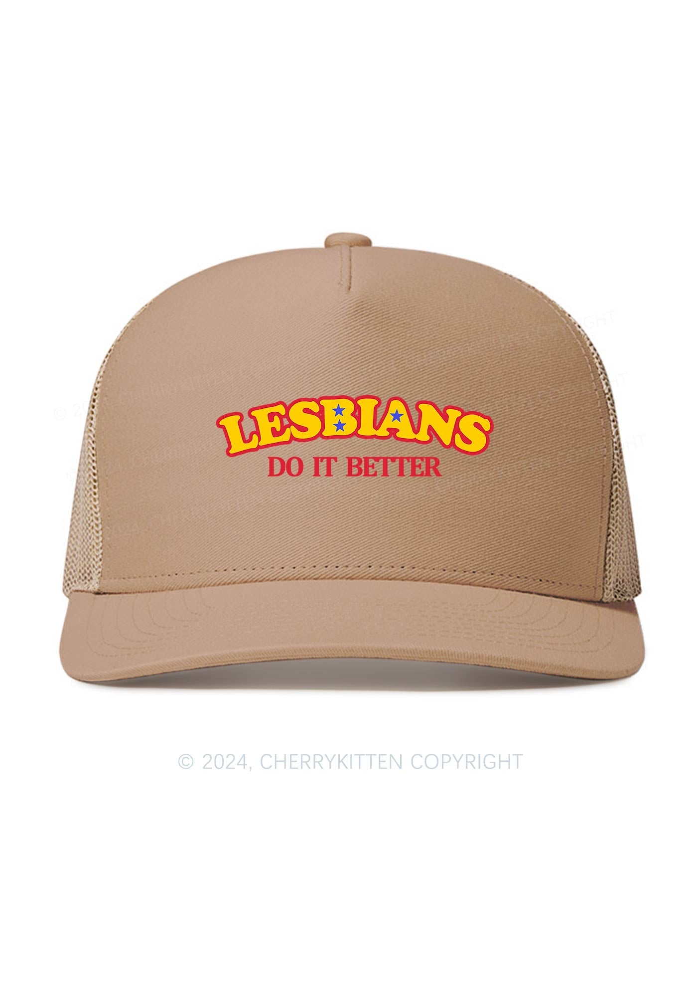 Lesbians Do It Better Y2K Trucker Mesh Hat Cherrykitten