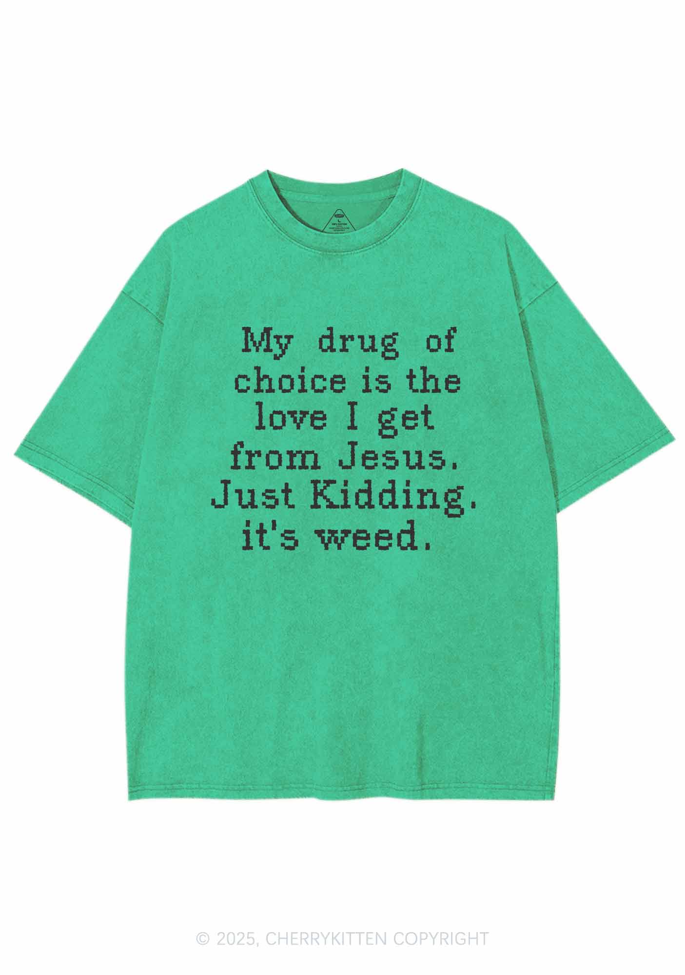 Love From Jesus Y2K Washed Tee Cherrykitten