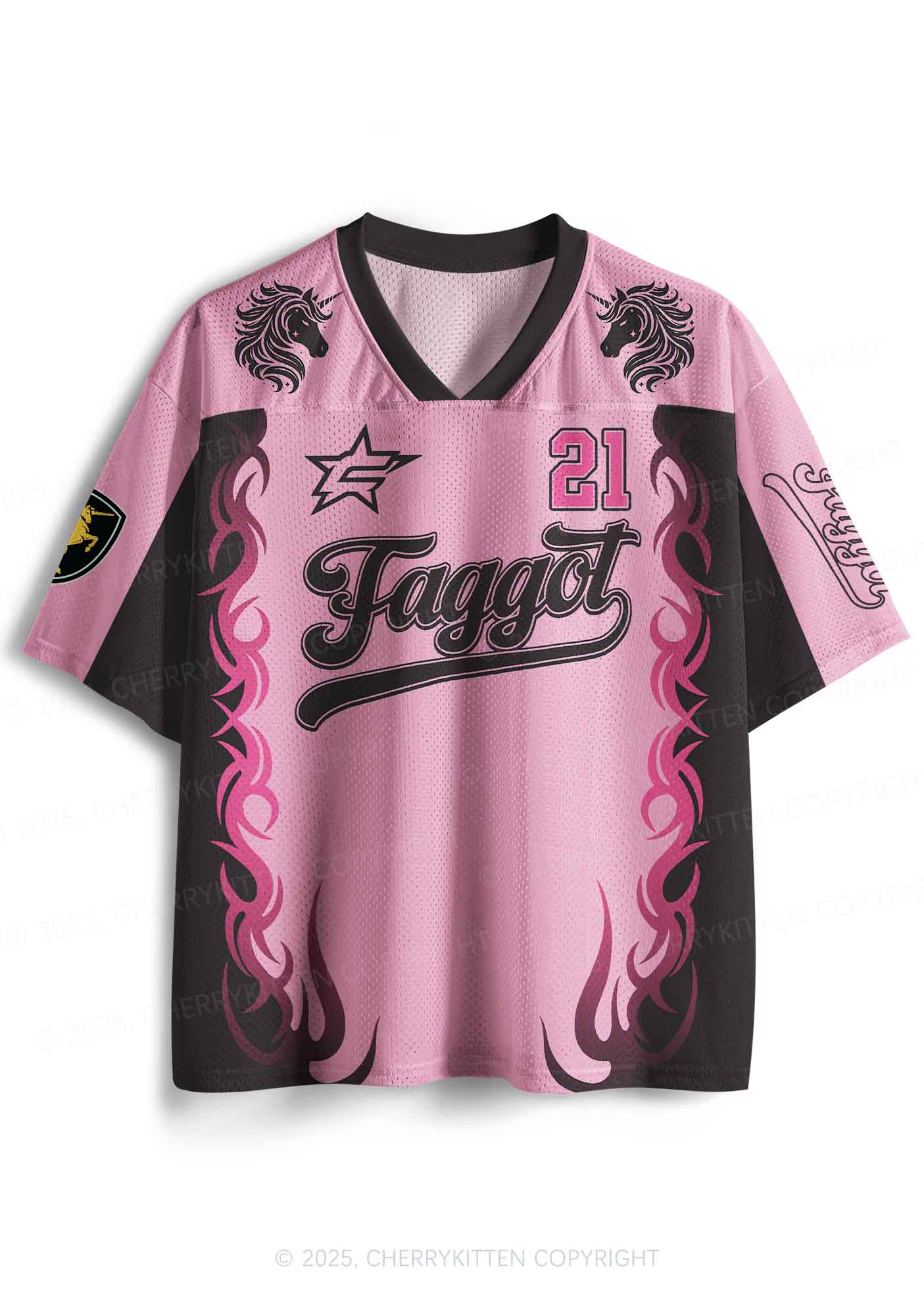 Custom Unicorn Faggot Pride Y2K Sport Jersey Shirts Cherrykitten