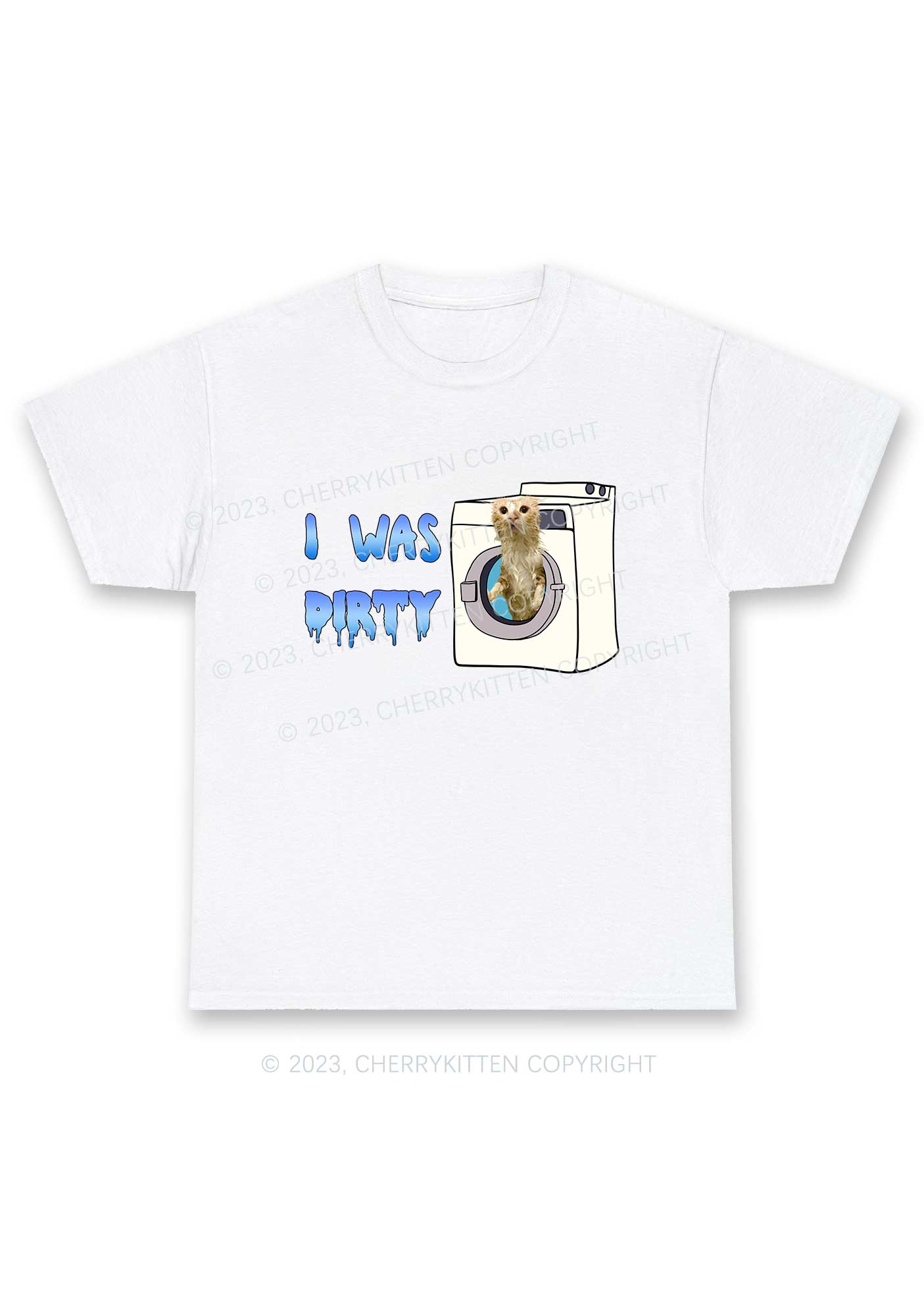I Was Dirty Y2K Chunky Shirt Cherrykitten