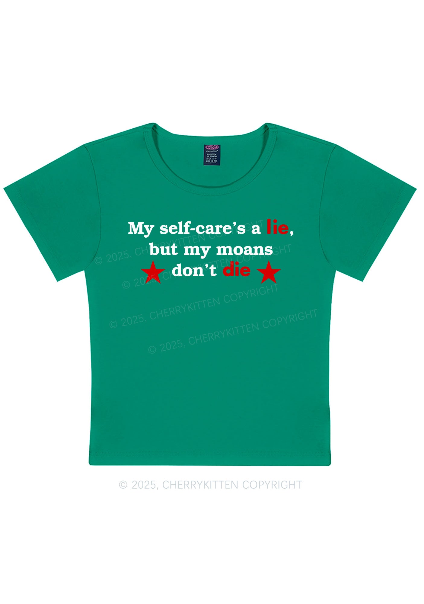 My Moans Dont Die Y2K Baby Tee Cherrykitten