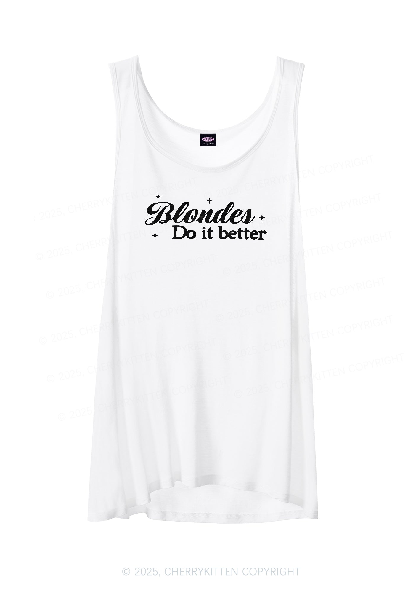 Blondes Do It Better Y2K Sheer Boyfriend Tank Cherrykitten