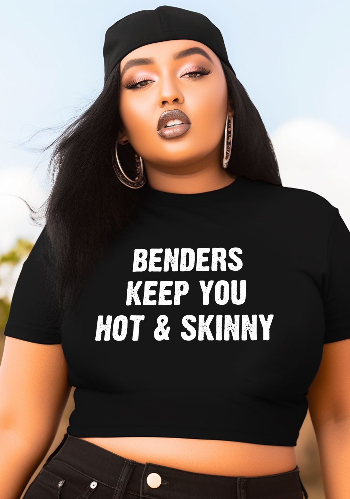 Curvy Benders Keep You Hot&Skinny Baby Tee