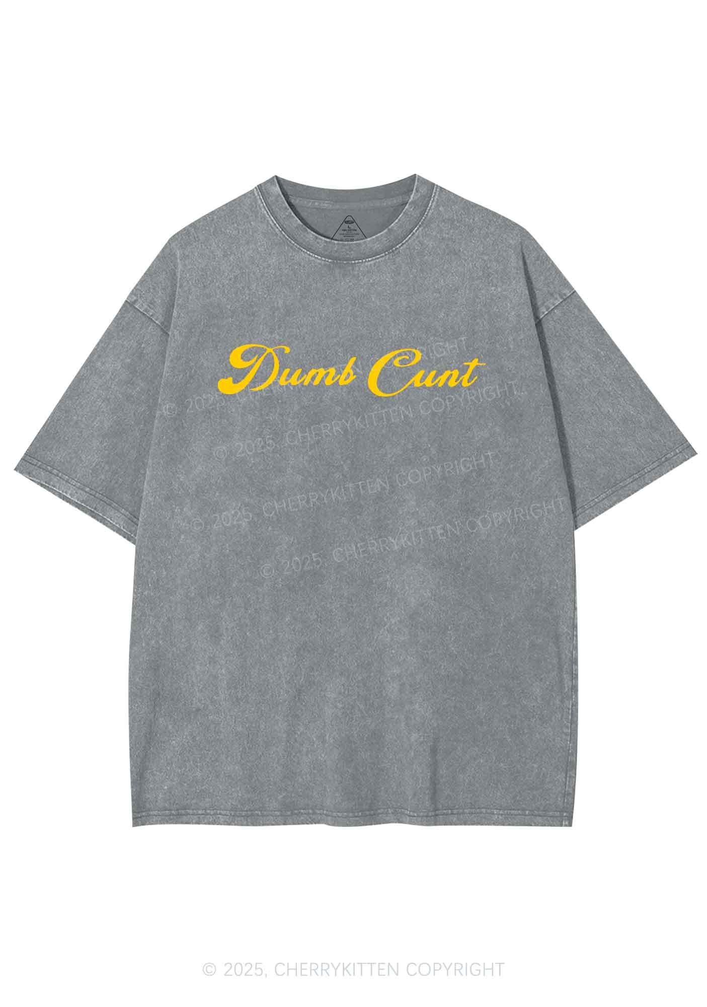 Dumb Cxxt Y2K Shirts Washed Tee Cherrykitten