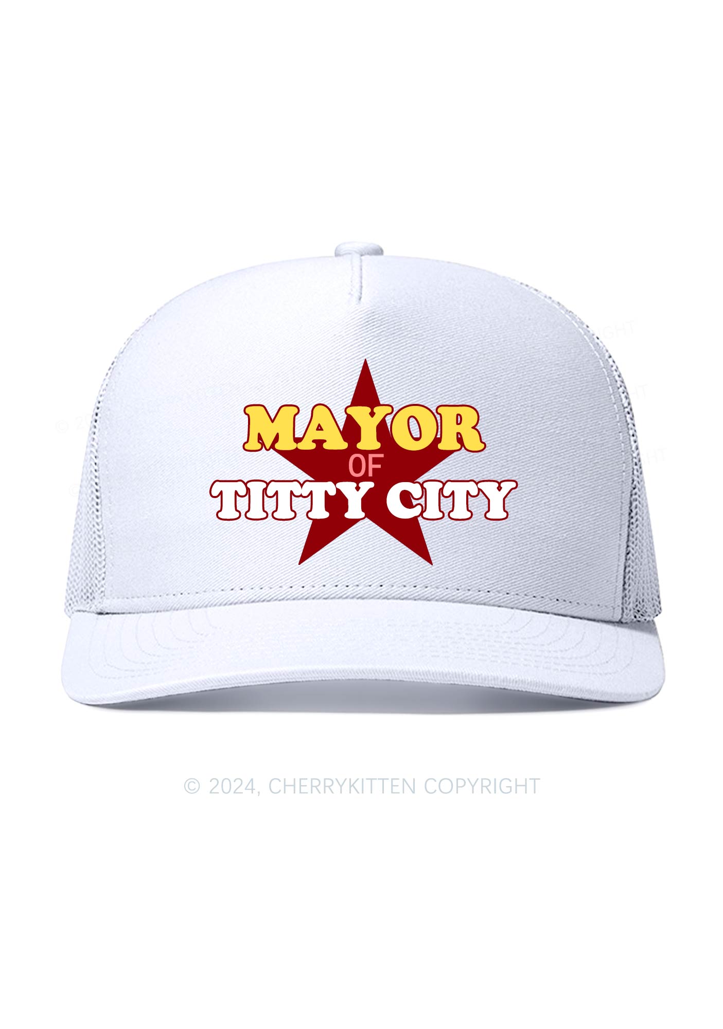Mayor Of City Y2K Trucker Mesh Hat Cherrykitten
