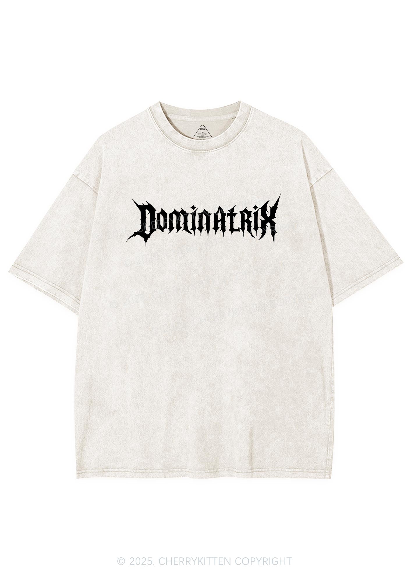 Dominatrix Y2K Shirts Washed Tee Cherrykitten