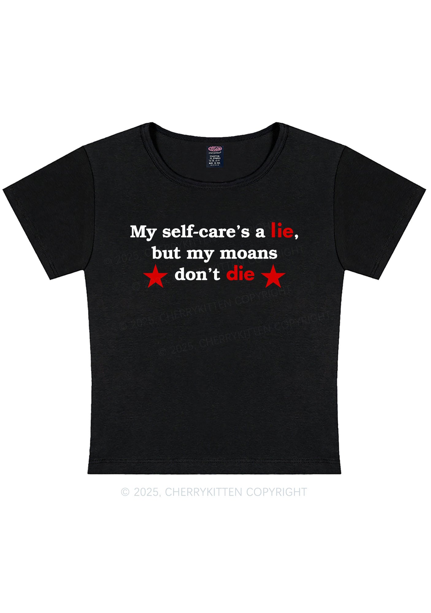 My Moans Dont Die Y2K Baby Tee Cherrykitten