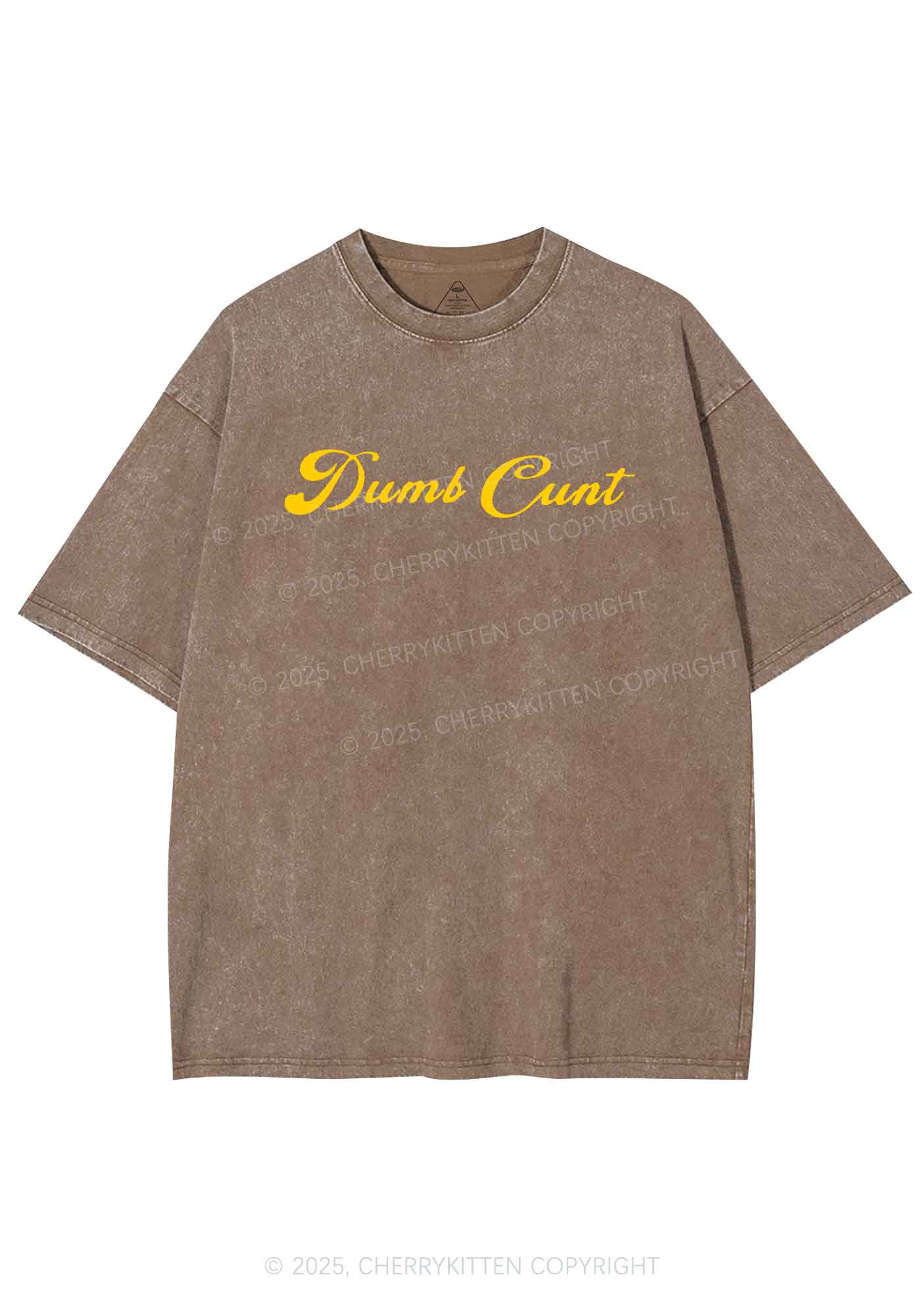 Dumb Cxxt Y2K Shirts Washed Tee Cherrykitten