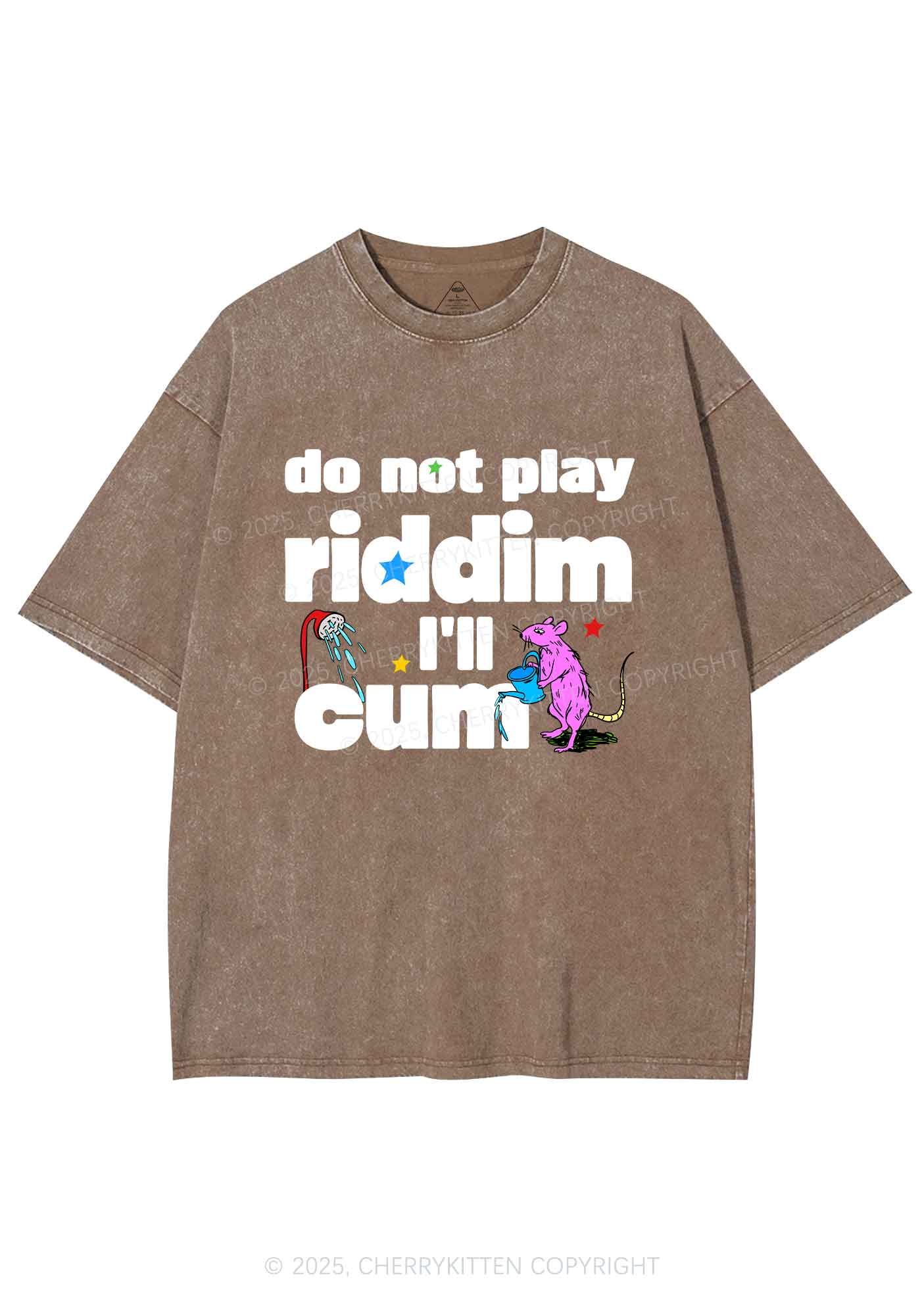 Do Not Play Riddim Y2K Shirts Washed Tee Cherrykitten