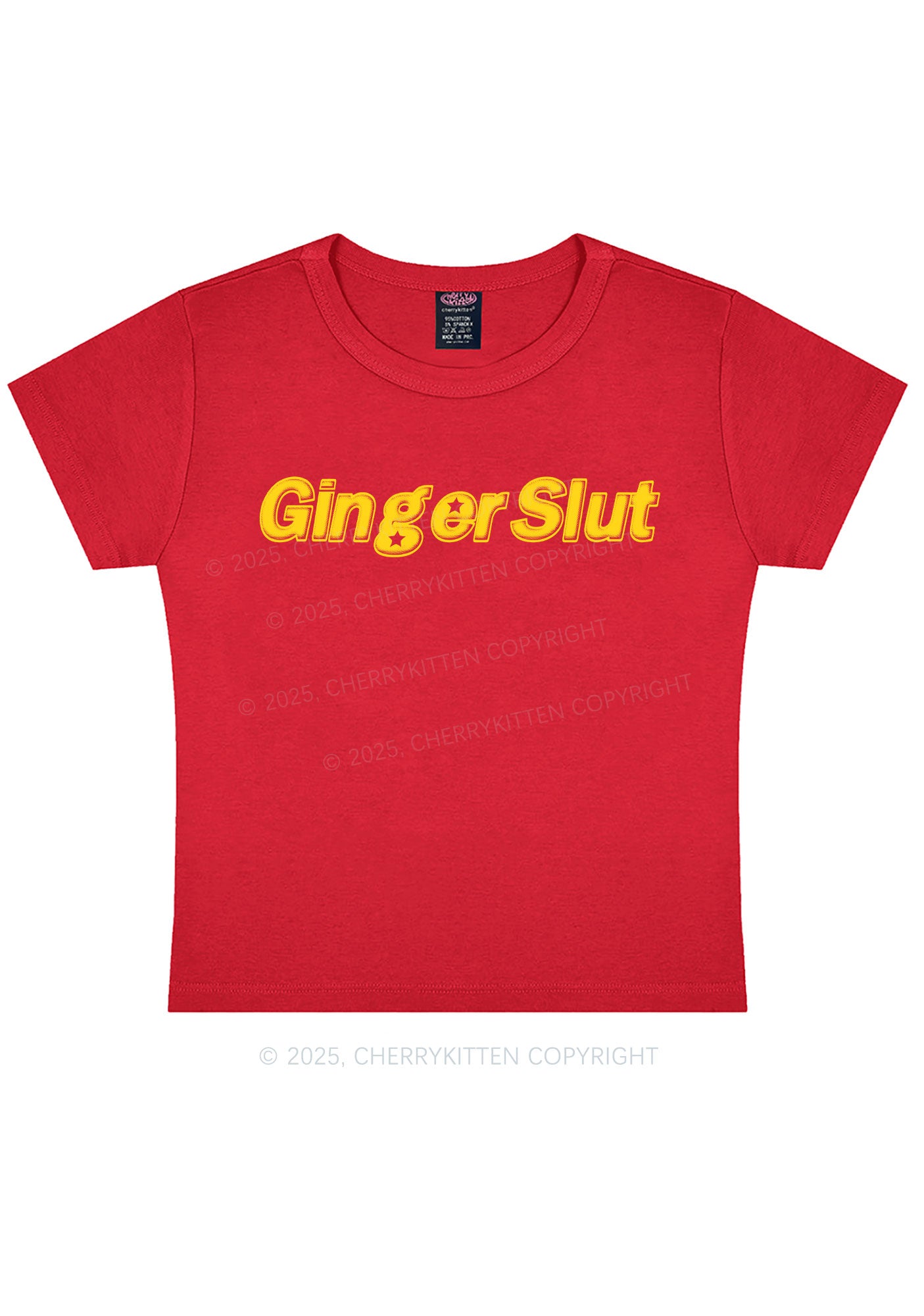 Ginger Slxt Y2K Baby Tee Cherrykitten