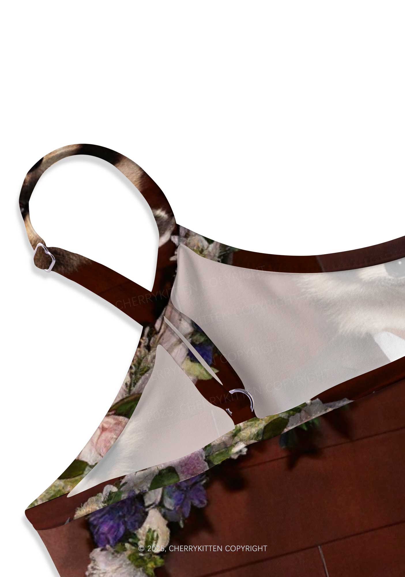 Raccoon Bride Groom Valentine's Day Y2K Print Cami Crop Top Cherrykitten