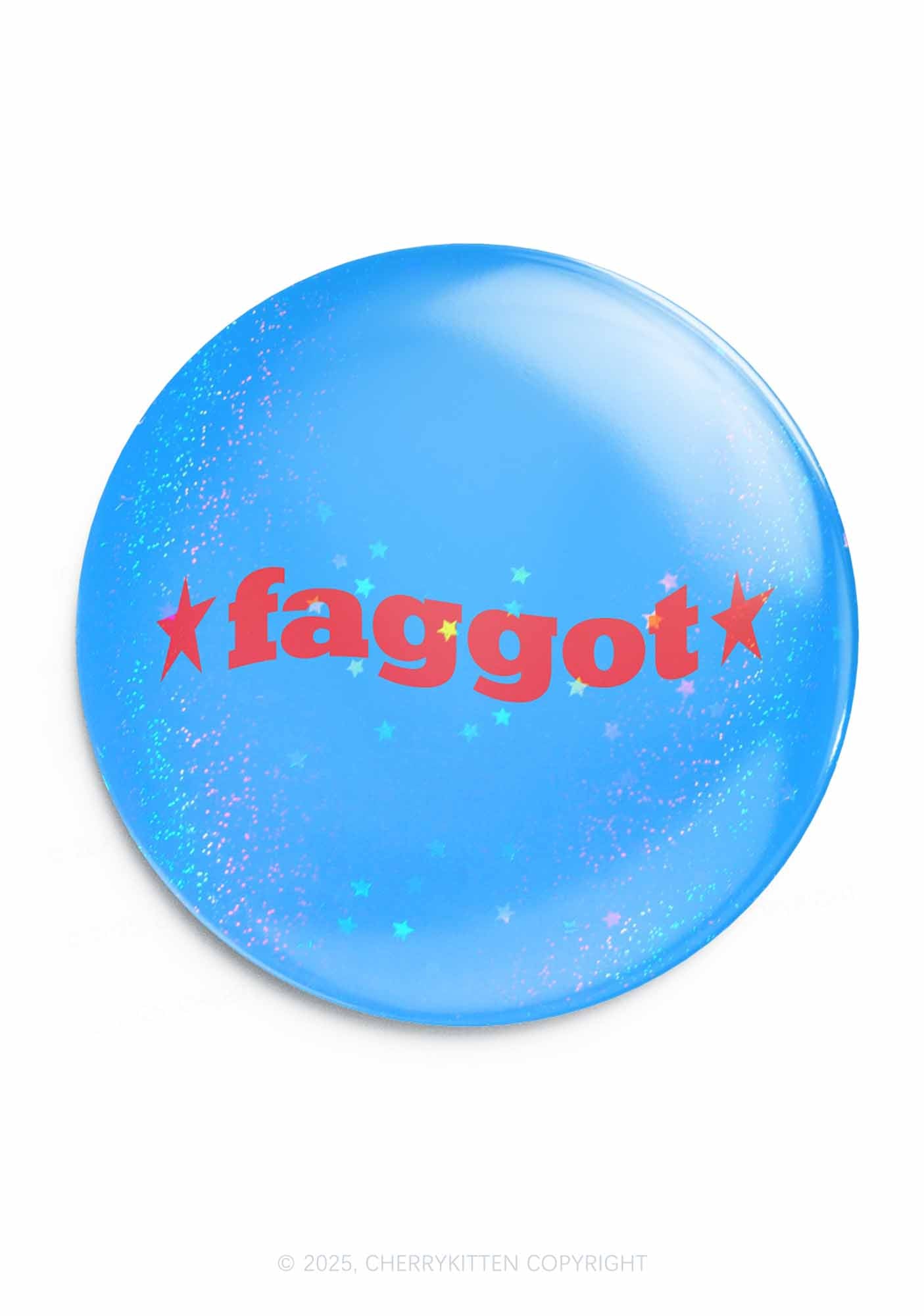 Red Faggot Pride 1Pc Y2K Pin Badge Cherrykitten